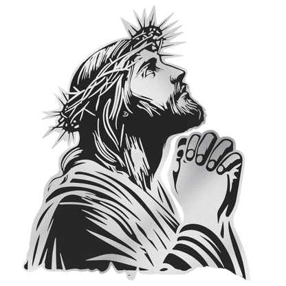 Praying Jesus Decal - Large Graphic for Trucks, Cars, Walls