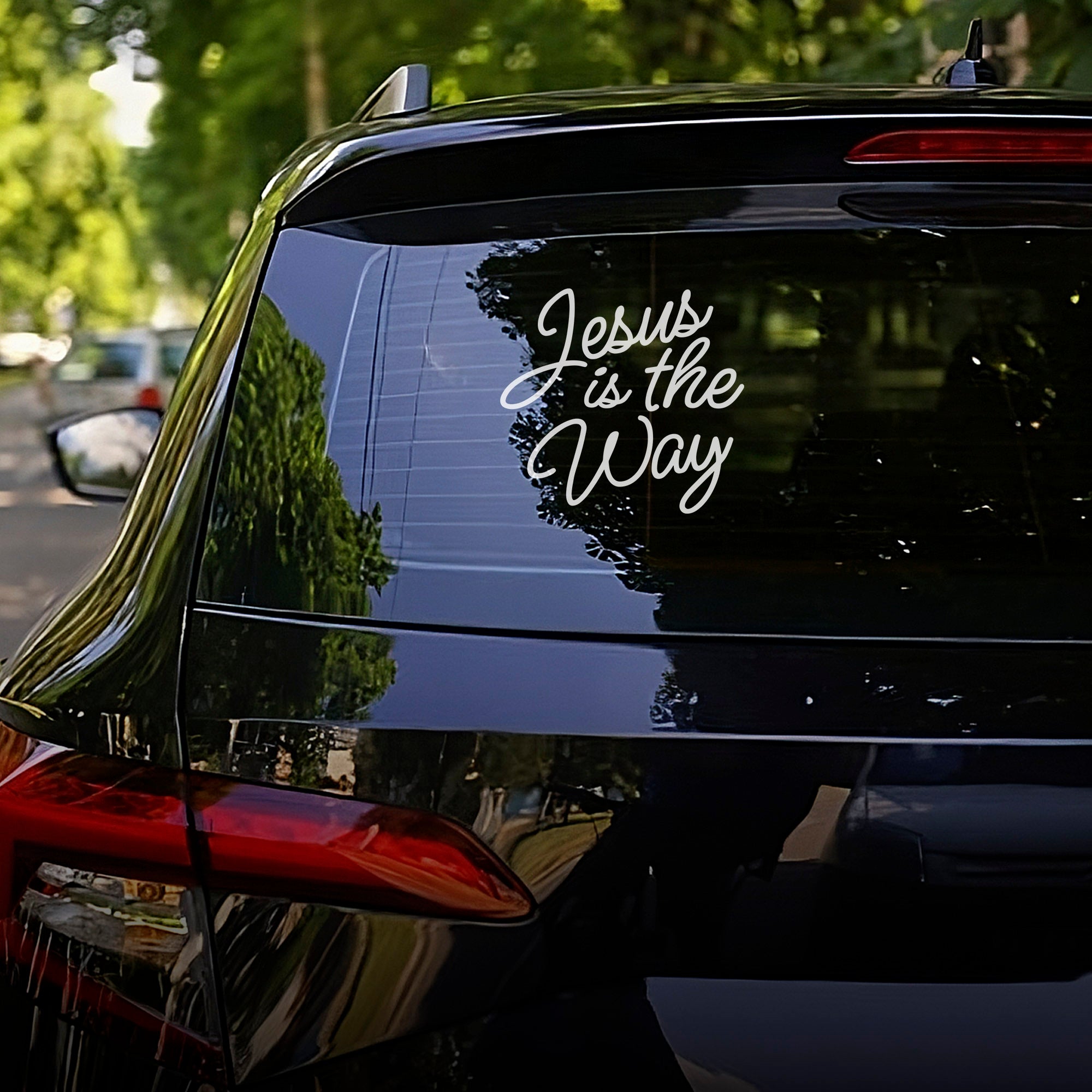 [6IN] JESUS IS THE WAY Decal – Waterproof Faith Sticker for Car, Laptop, Water Bottle & More