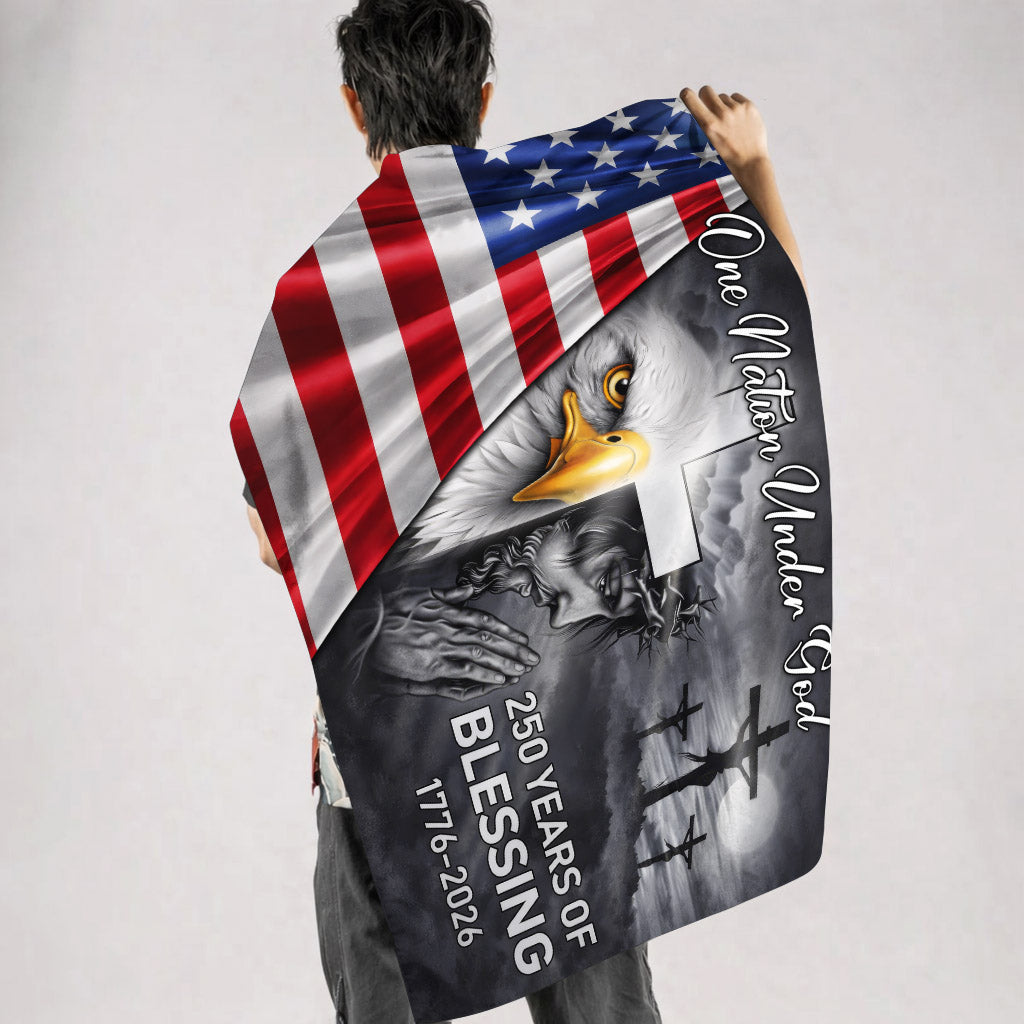 One Nation Under God 250 Years of Blessing (1776–2026) - House Flag/Garden Flag