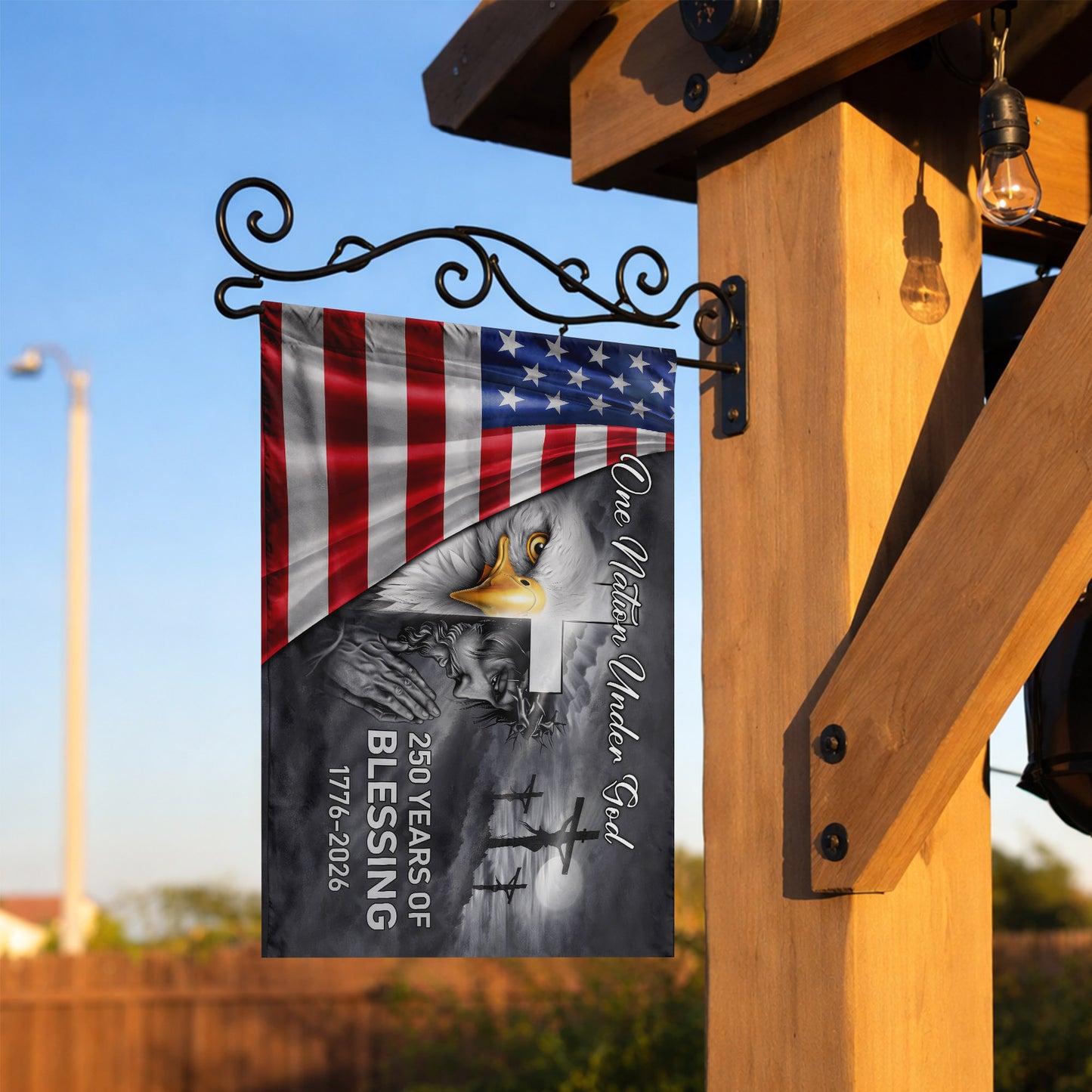 One Nation Under God 250 Years of Blessing (1776–2026) - House Flag/Garden Flag