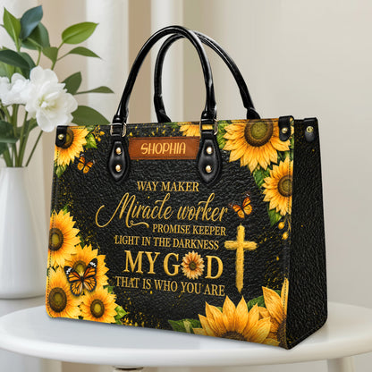 Personalized Way Maker Christian Handbag – Twill Faux Leather & PU Leather