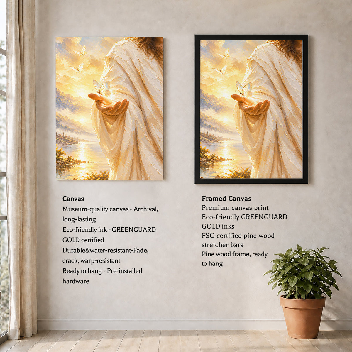 Light In His Hand Christian Wall Art Poster/Canvas