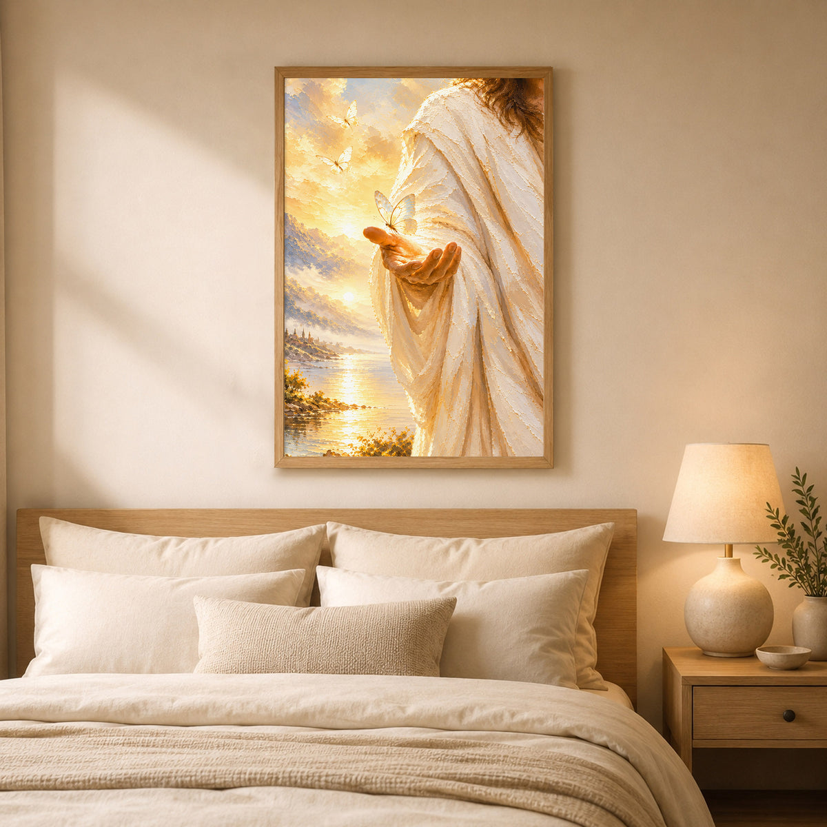 Light In His Hand Christian Wall Art Poster/Canvas