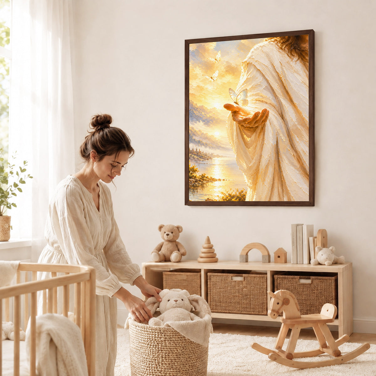 Light In His Hand Christian Wall Art Poster/Canvas