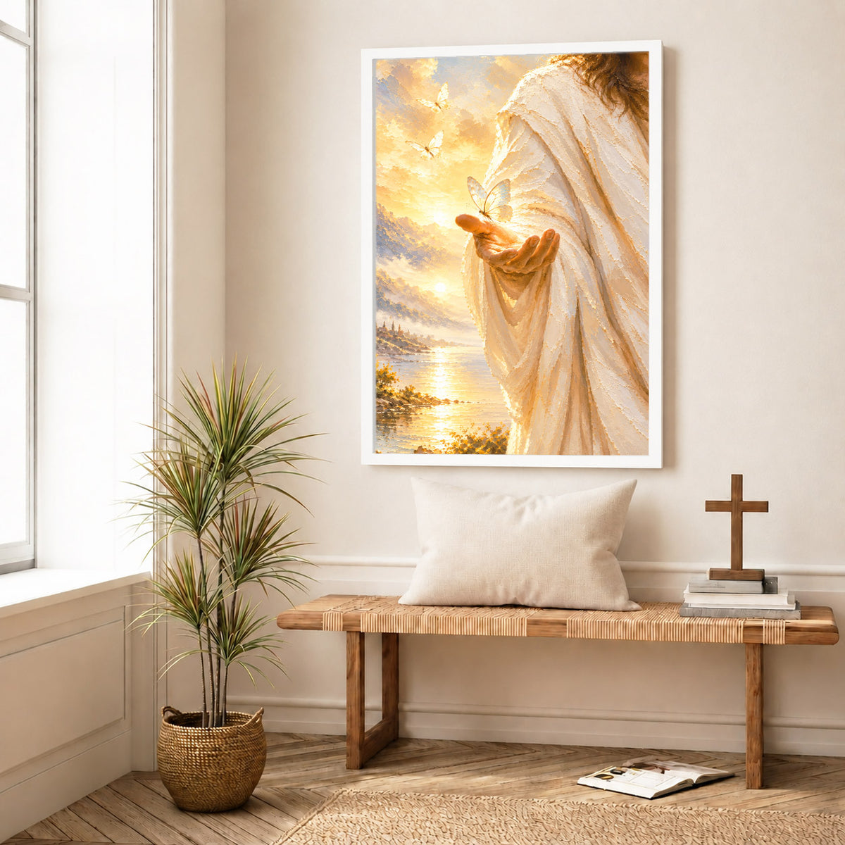 Light In His Hand Christian Wall Art Poster/Canvas