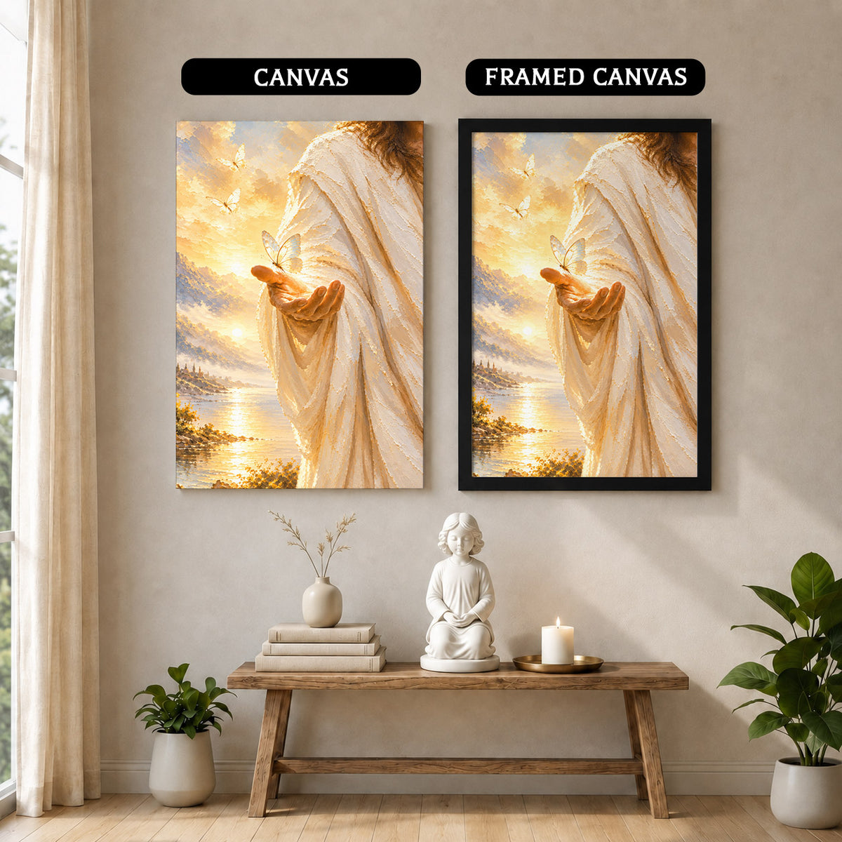 Light In His Hand Christian Wall Art Poster/Canvas