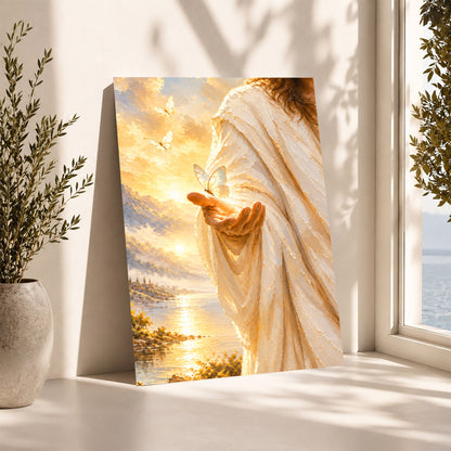 Light In His Hand Christian Wall Art Poster/Canvas
