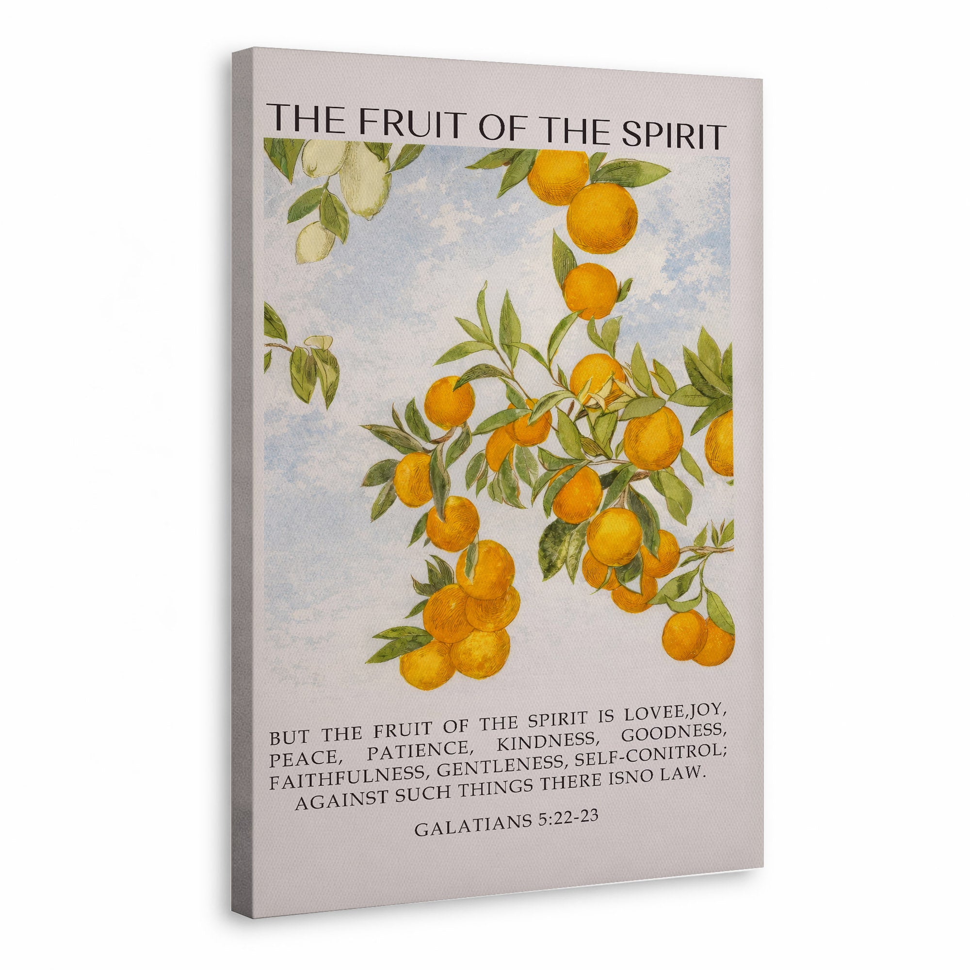 Galatians 5:22-23 The Fruit Of The Spirit Poster/Canvas