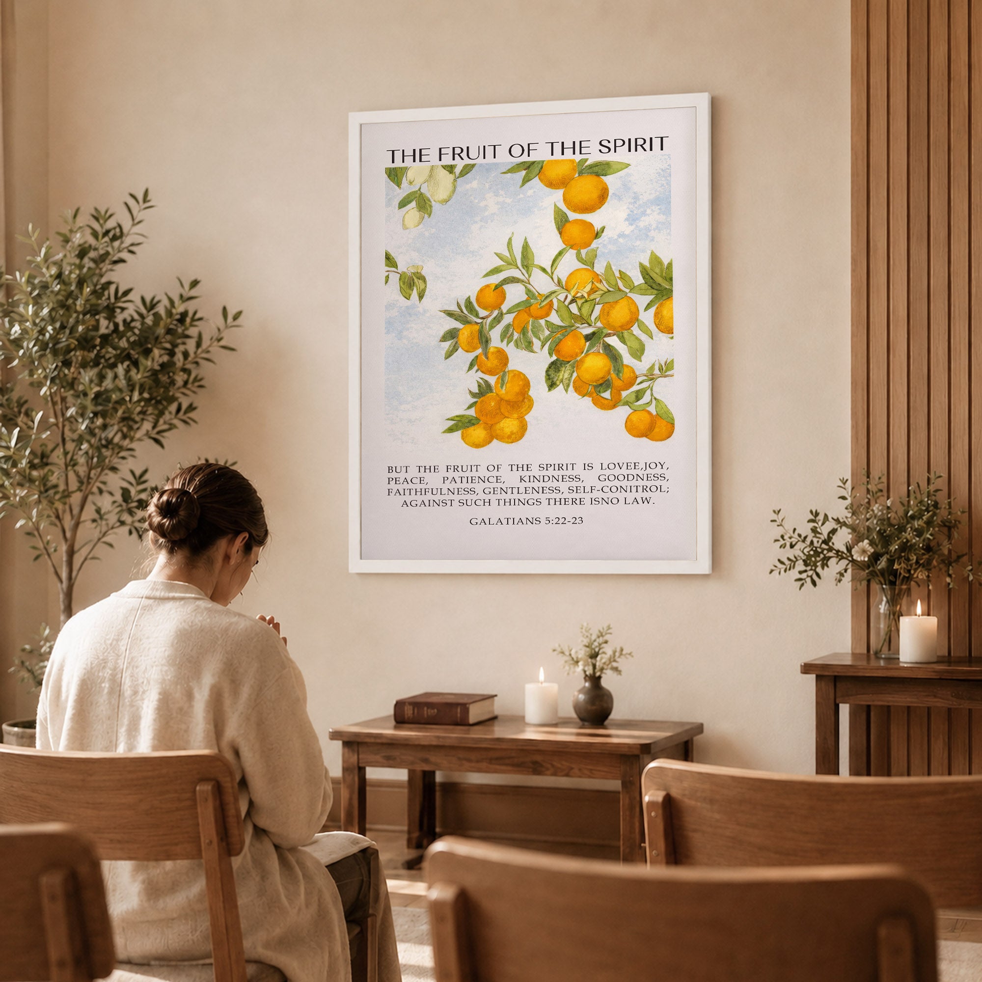 Galatians 5:22-23 The Fruit Of The Spirit Poster/Canvas