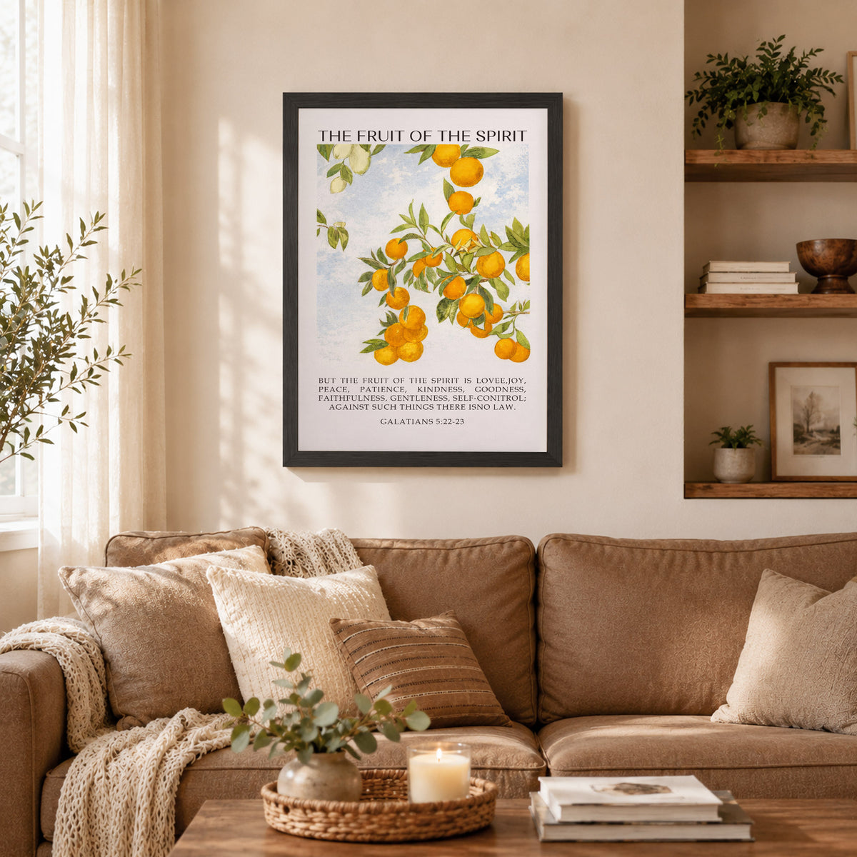 Galatians 5:22-23 The Fruit Of The Spirit Poster/Canvas
