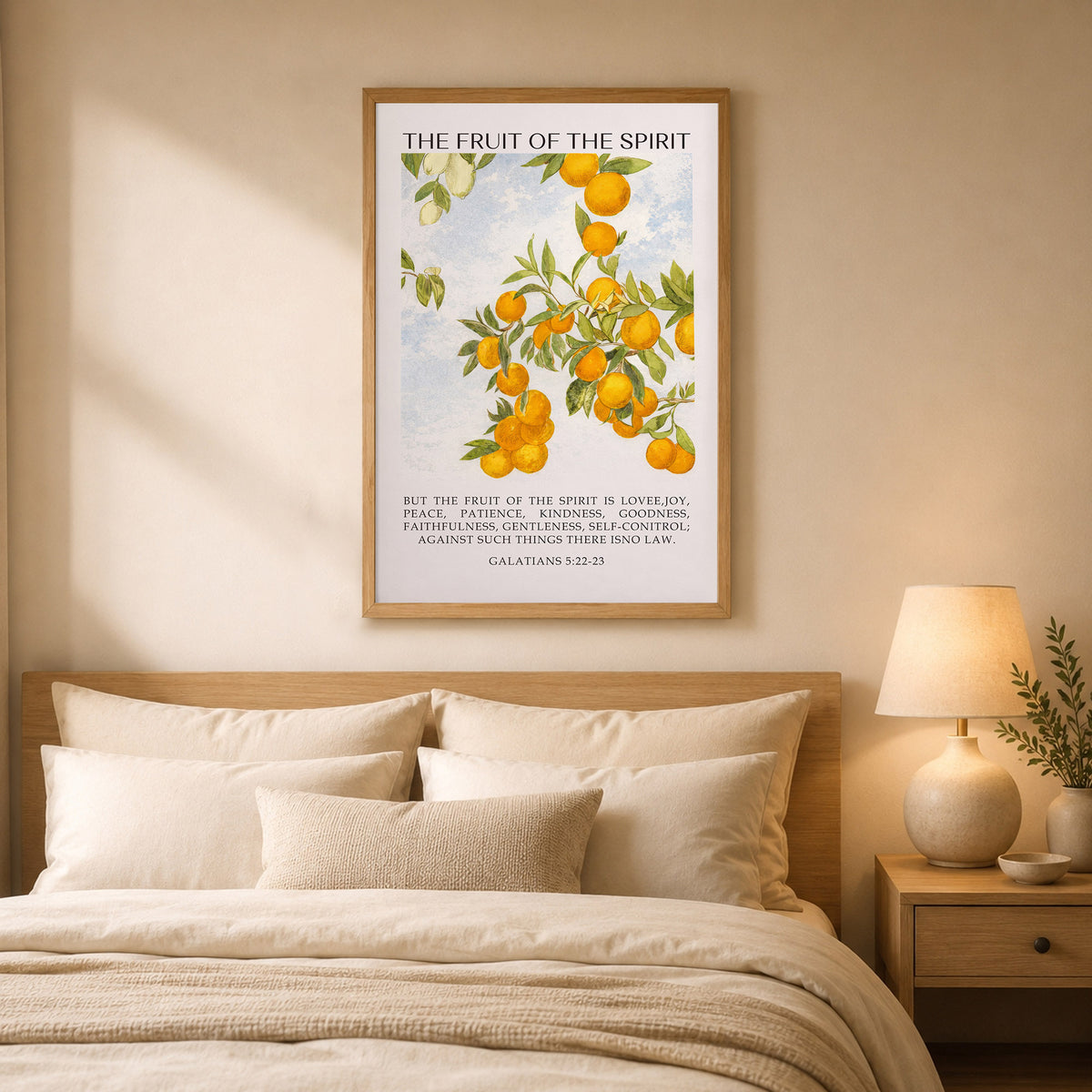 Galatians 5:22-23 The Fruit Of The Spirit Poster/Canvas
