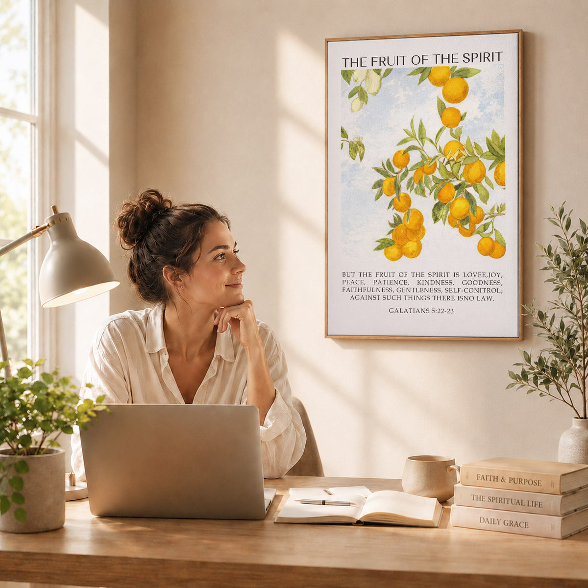 Galatians 5:22-23 The Fruit Of The Spirit Poster/Canvas