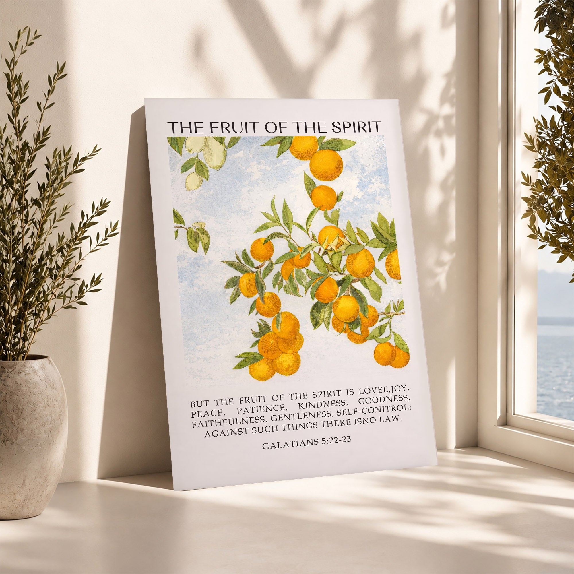 Galatians 5:22-23 The Fruit Of The Spirit Poster/Canvas