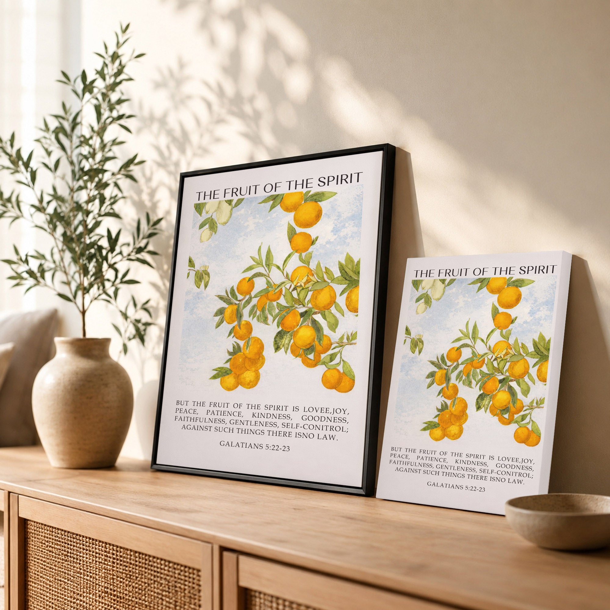 Galatians 5:22-23 The Fruit Of The Spirit Poster/Canvas