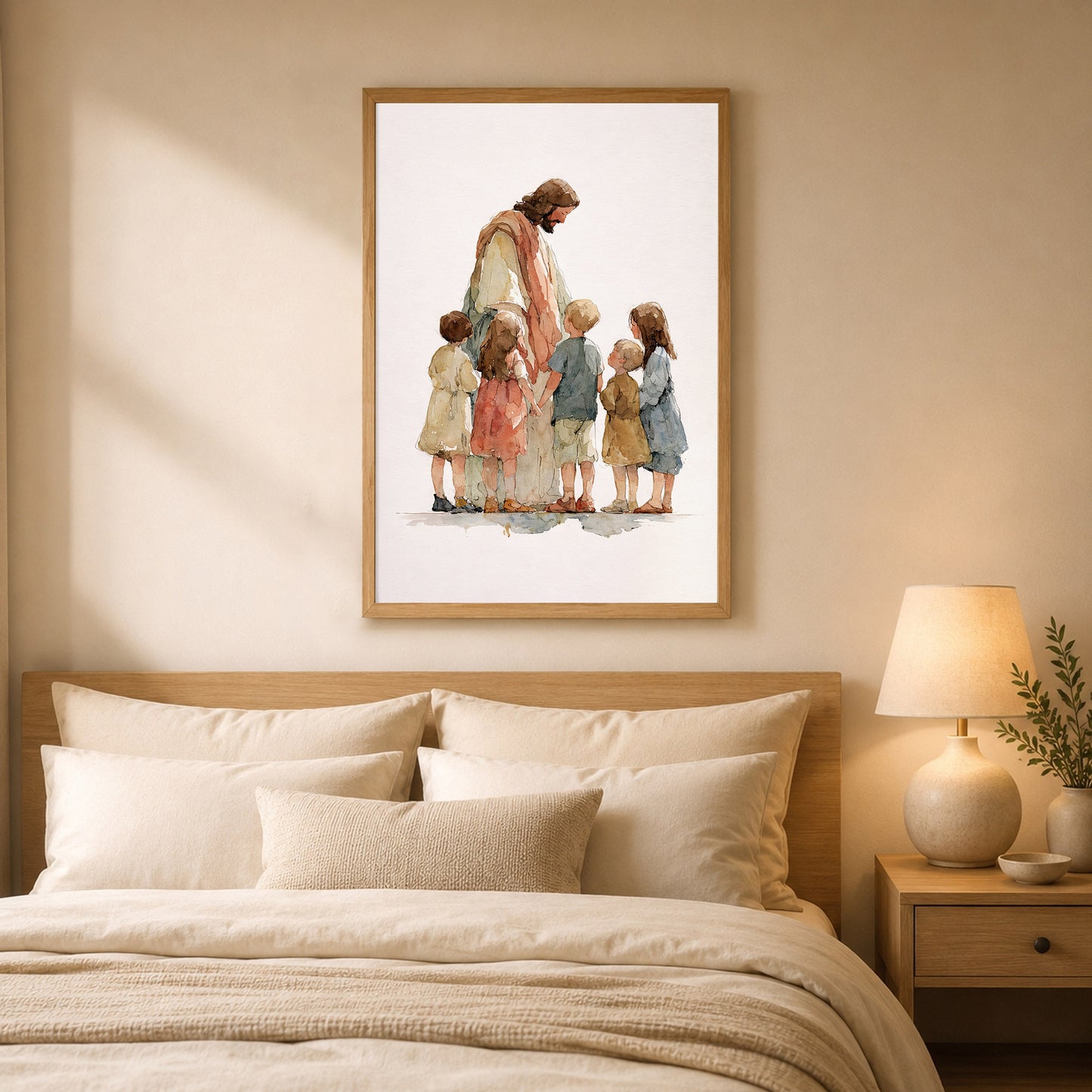 Jesus With Little Children Poster/Canvas