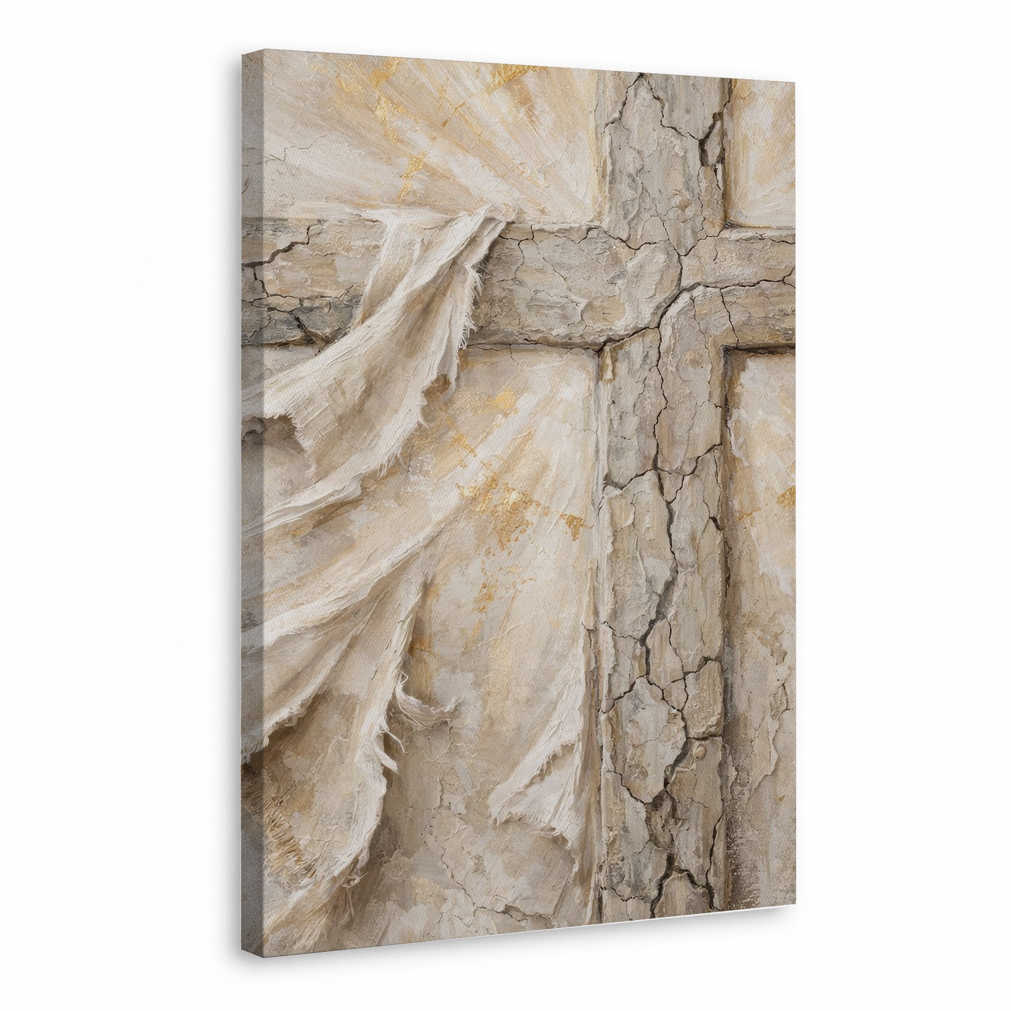 Abstract Resurrection Cross Poster/Canvas