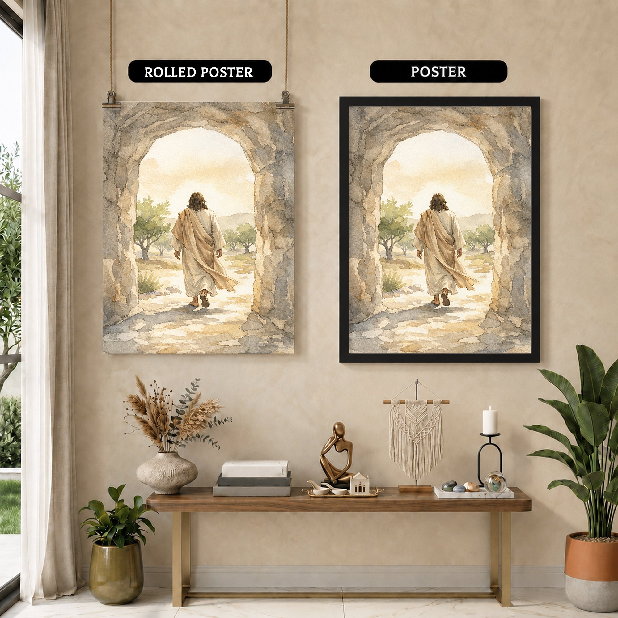 Empty Tomb Morning Poster/Canvas