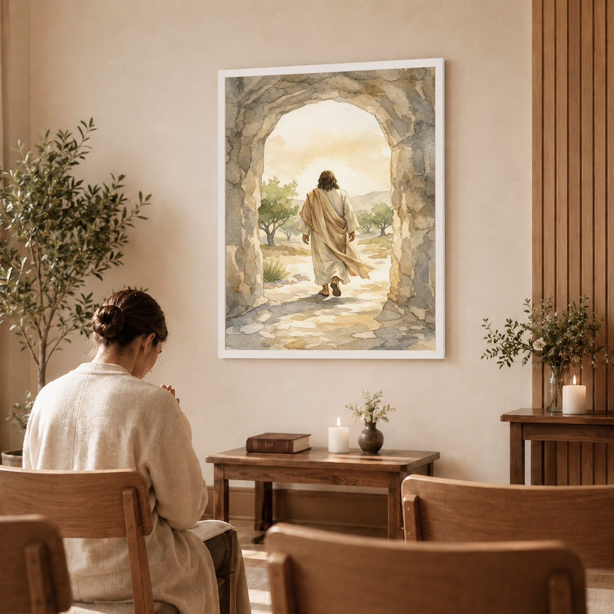 Empty Tomb Morning Poster/Canvas