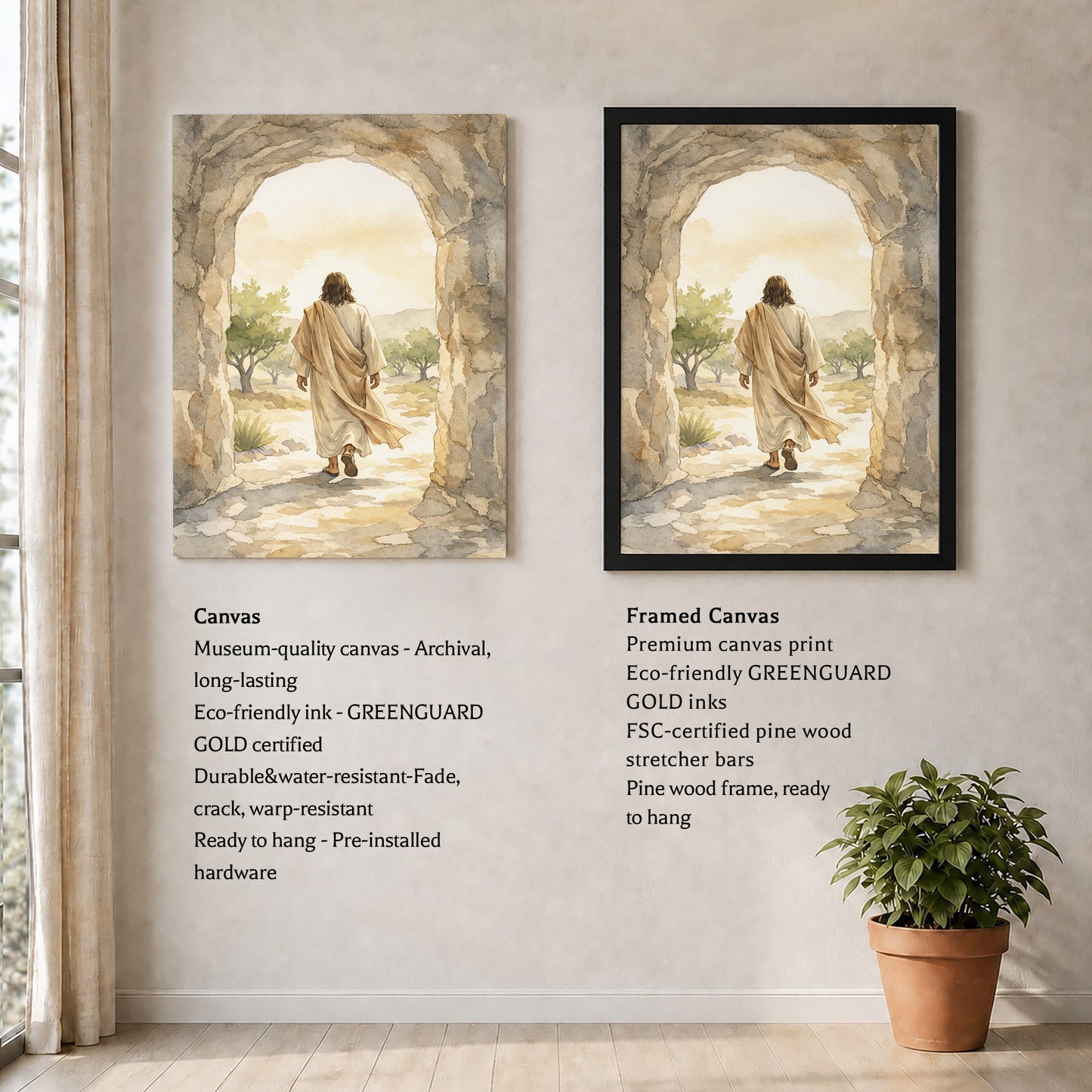 Empty Tomb Morning Poster/Canvas