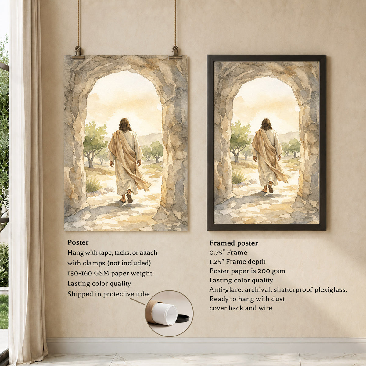 Empty Tomb Morning Poster/Canvas
