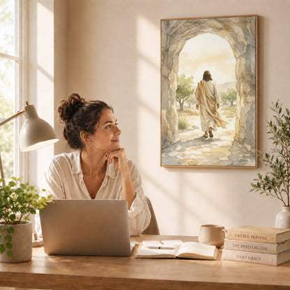Empty Tomb Morning Poster/Canvas