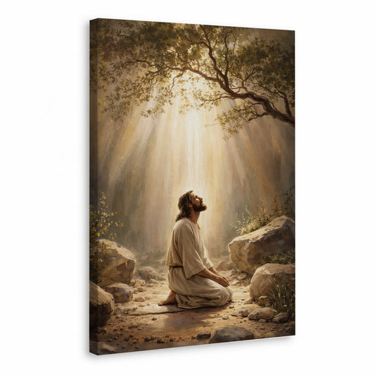 Prayer in the Light Poster/Canvas