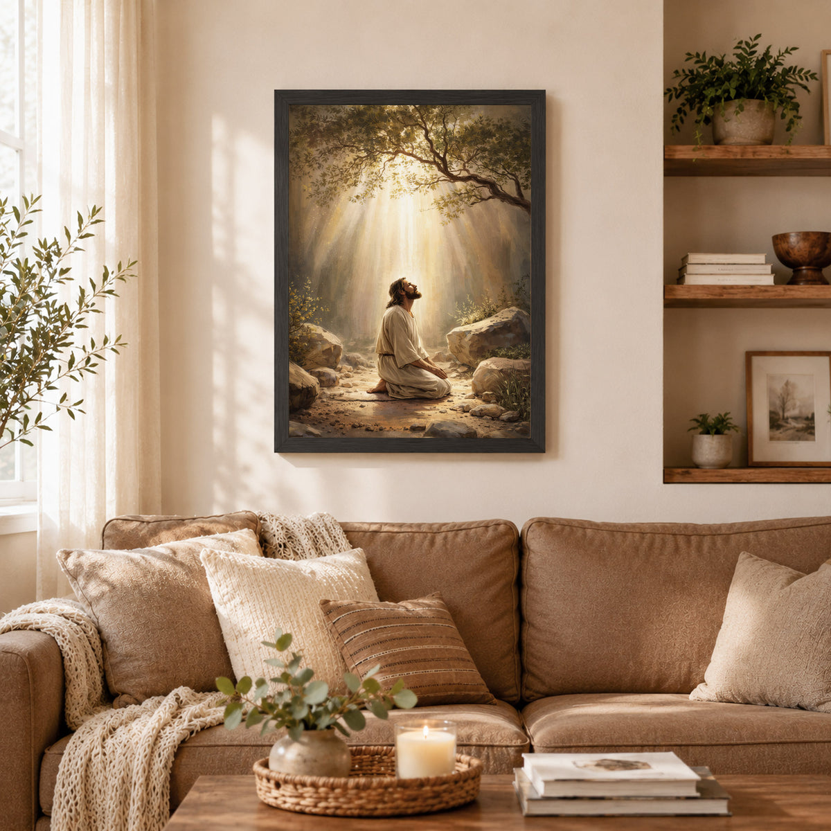 Prayer in the Light Poster/Canvas