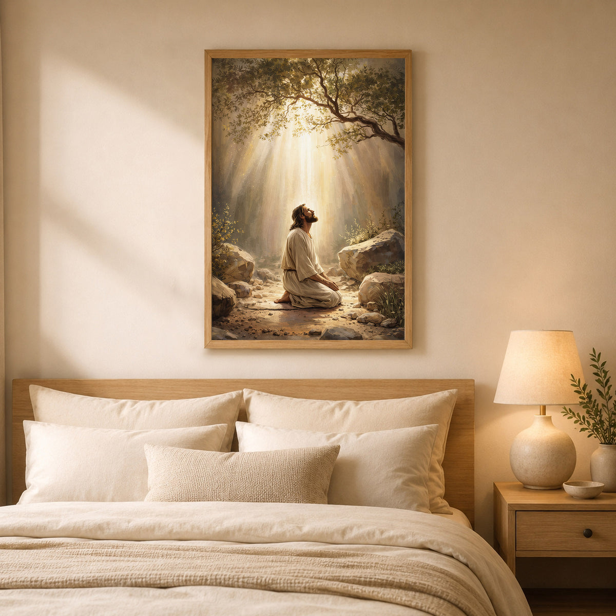 Prayer in the Light Poster/Canvas