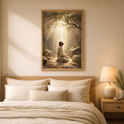 Prayer in the Light Poster/Canvas