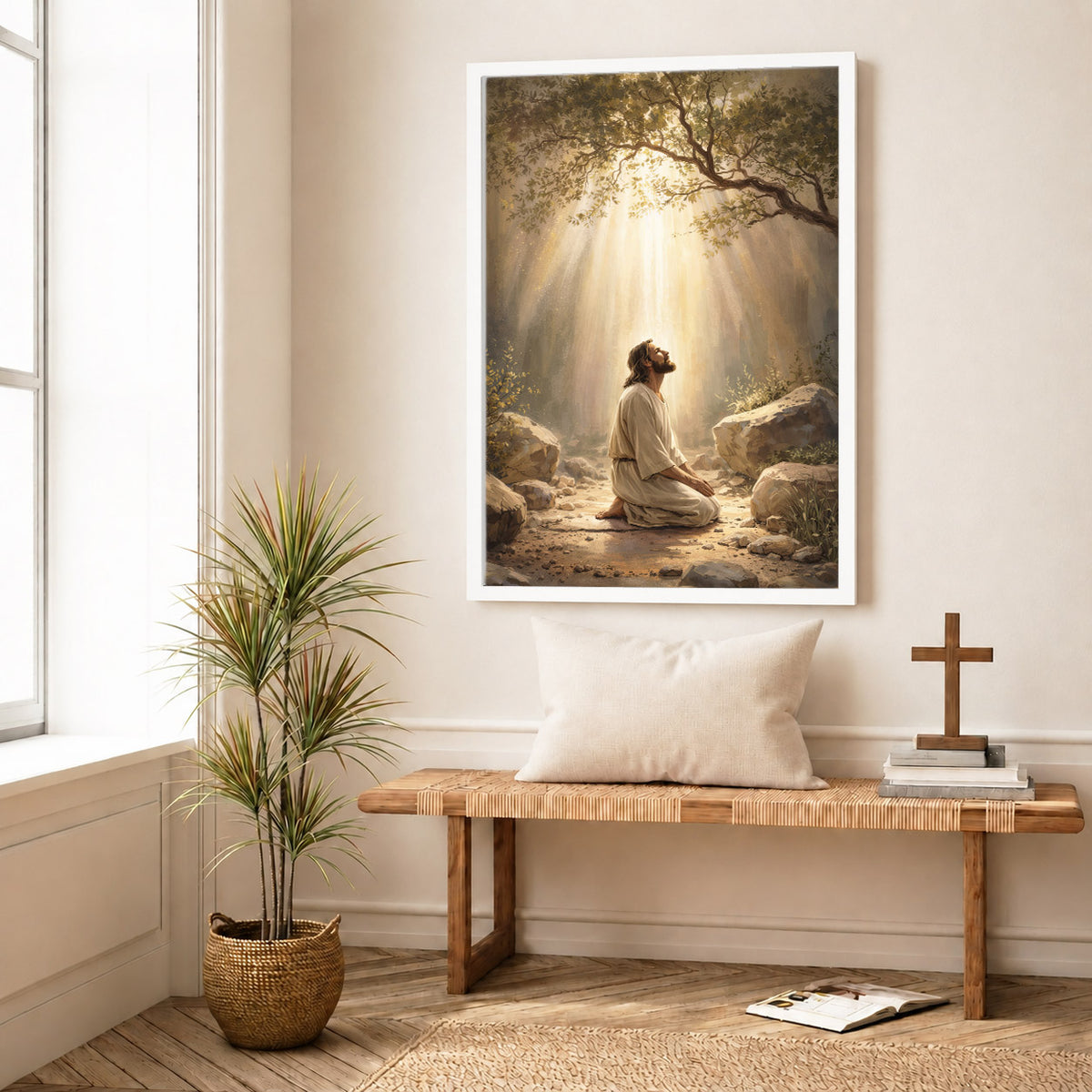 Prayer in the Light Poster/Canvas