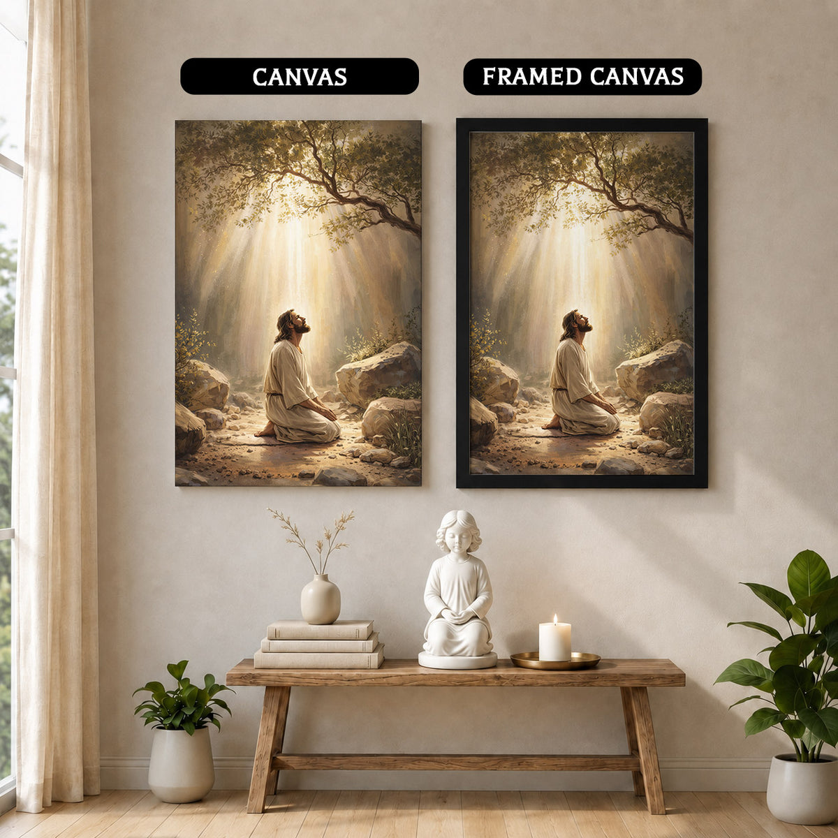 Prayer in the Light Poster/Canvas