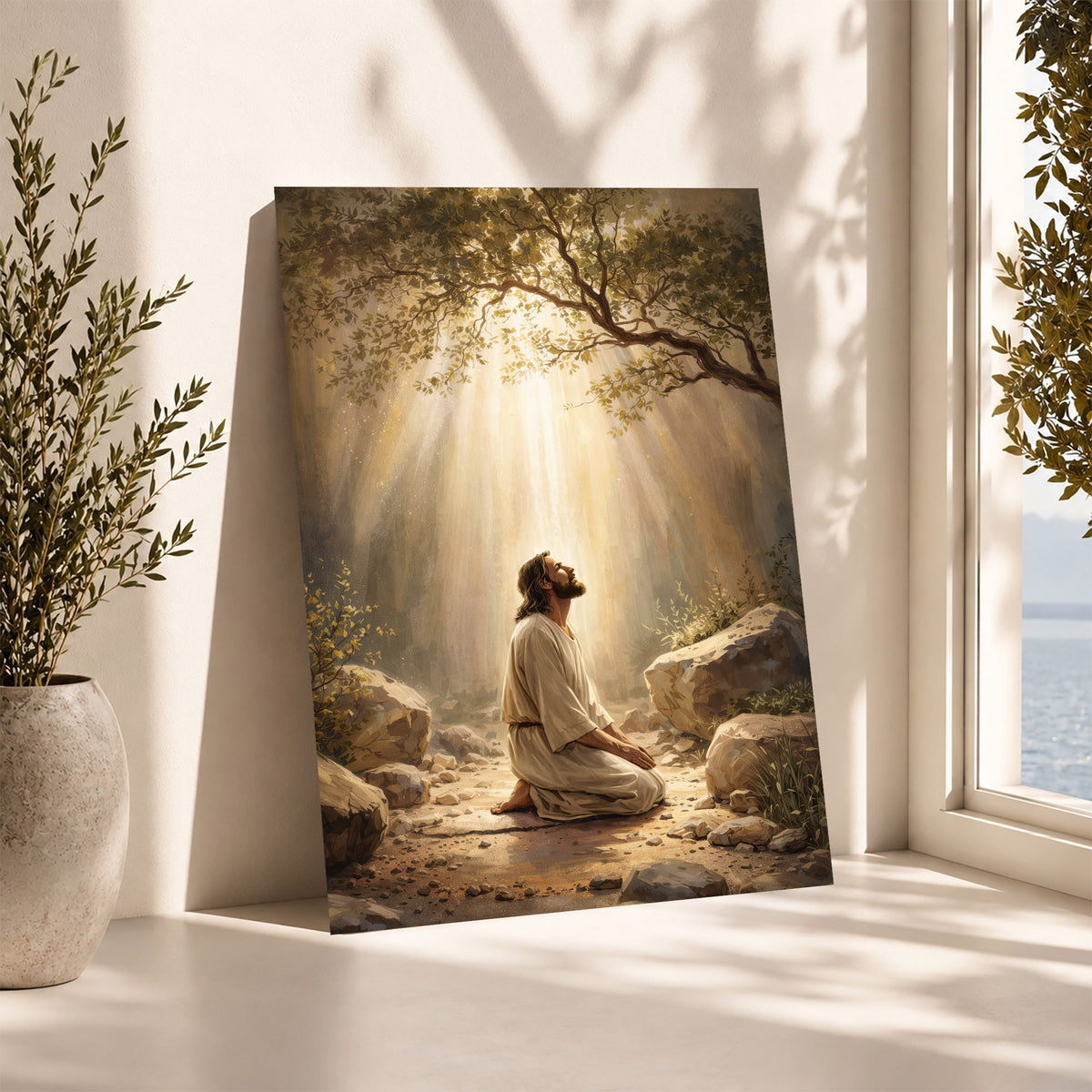 Prayer in the Light Poster/Canvas
