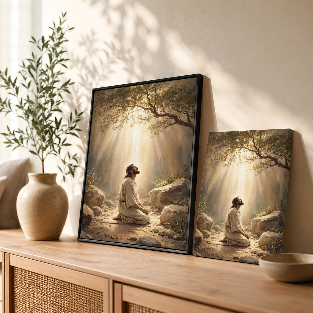 Prayer in the Light Poster/Canvas