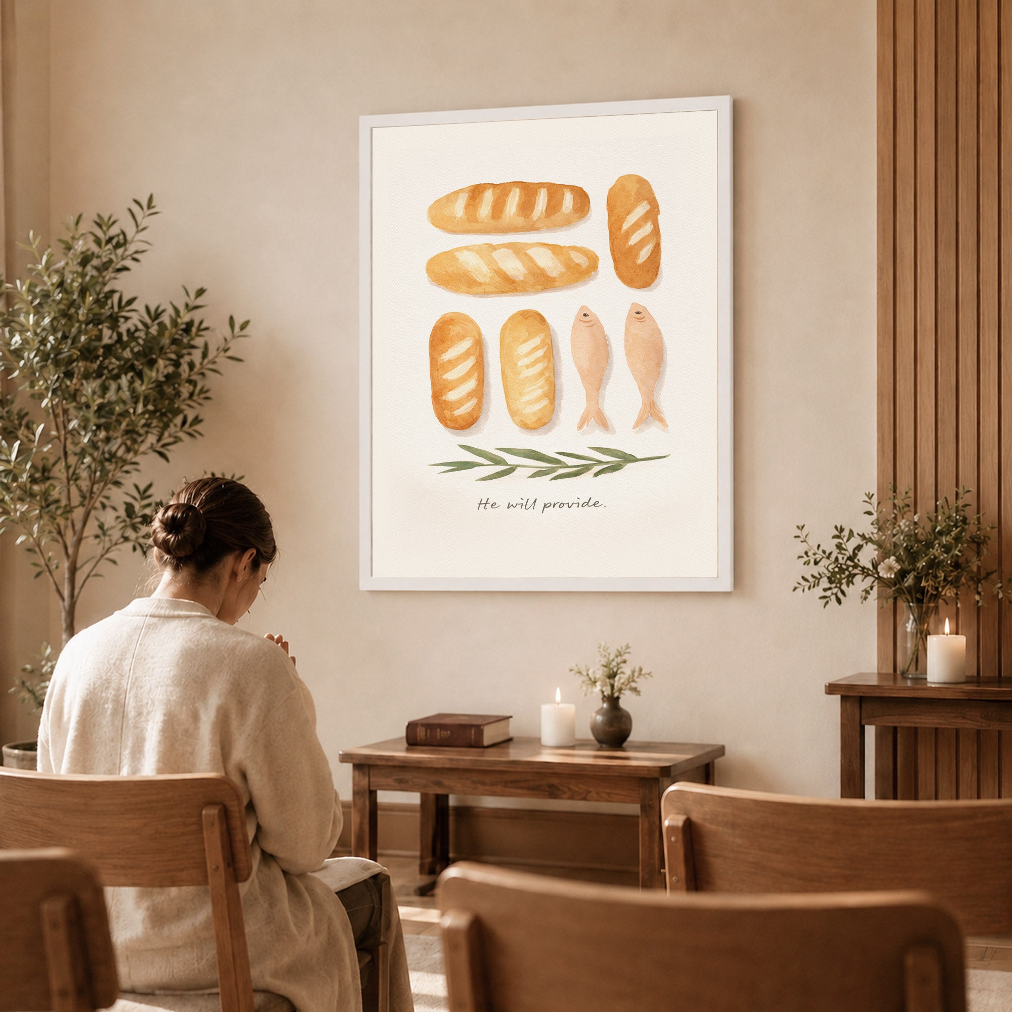 Loaves & Fish Faith Poster/Canvas