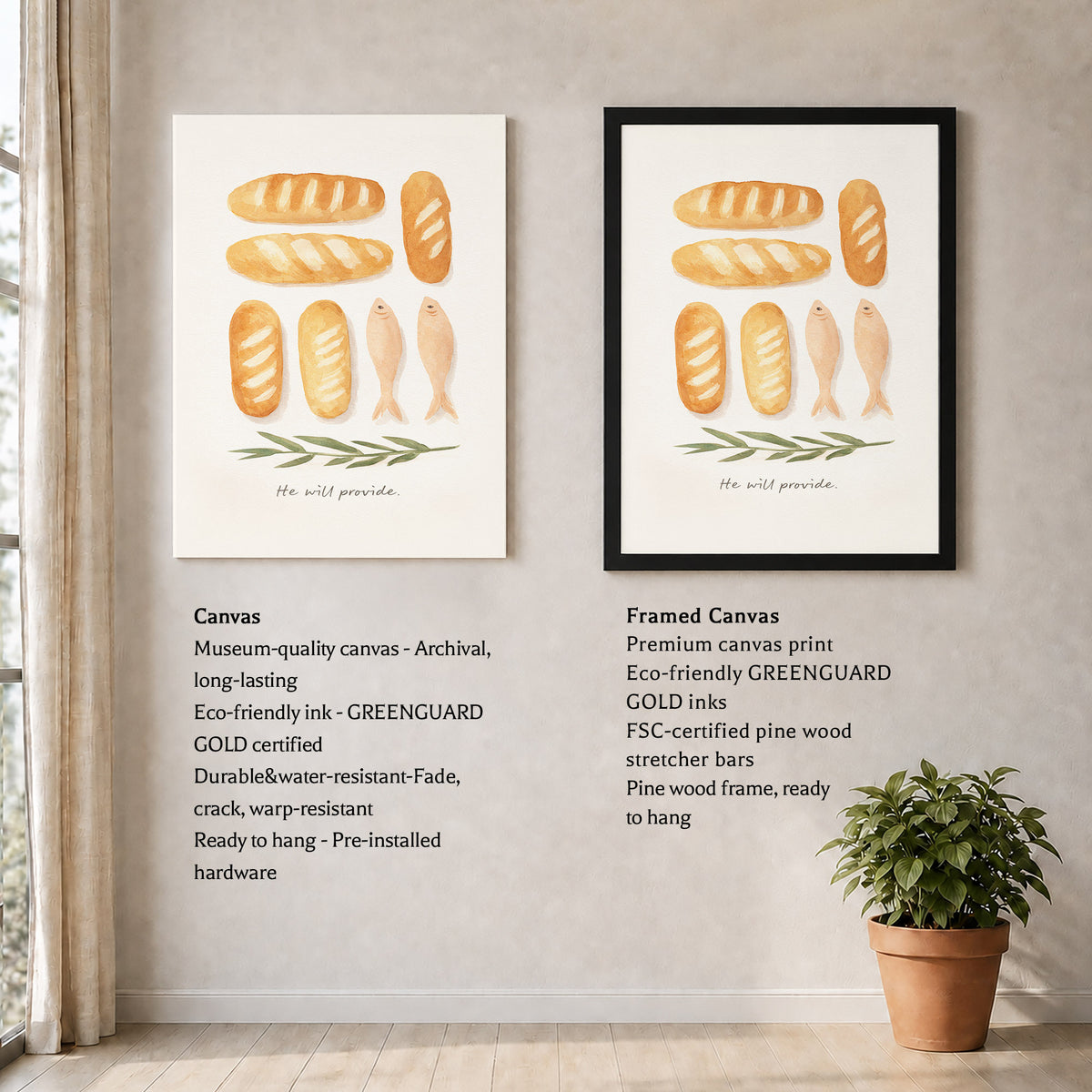 Loaves & Fish Faith Poster/Canvas
