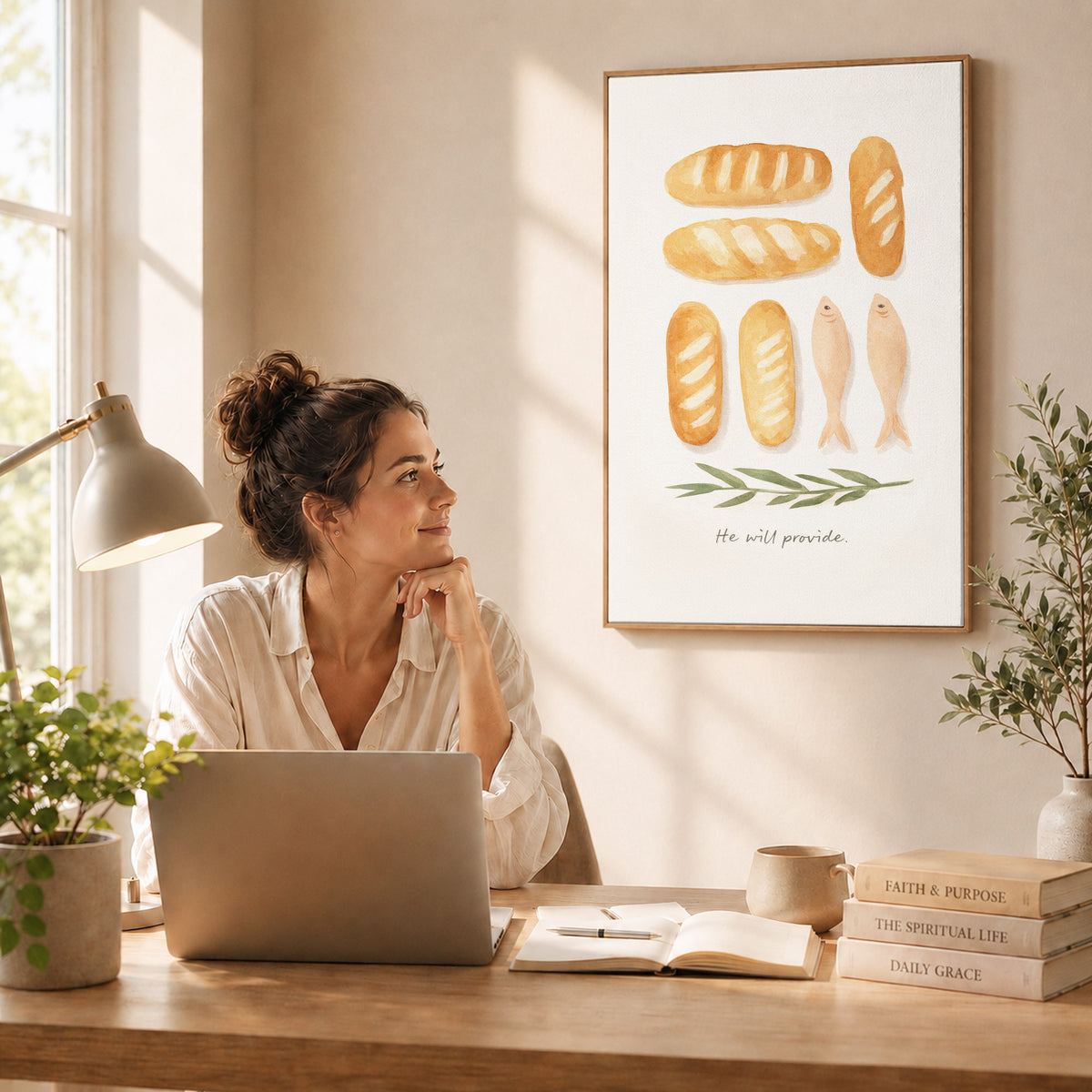 Loaves & Fish Faith Poster/Canvas