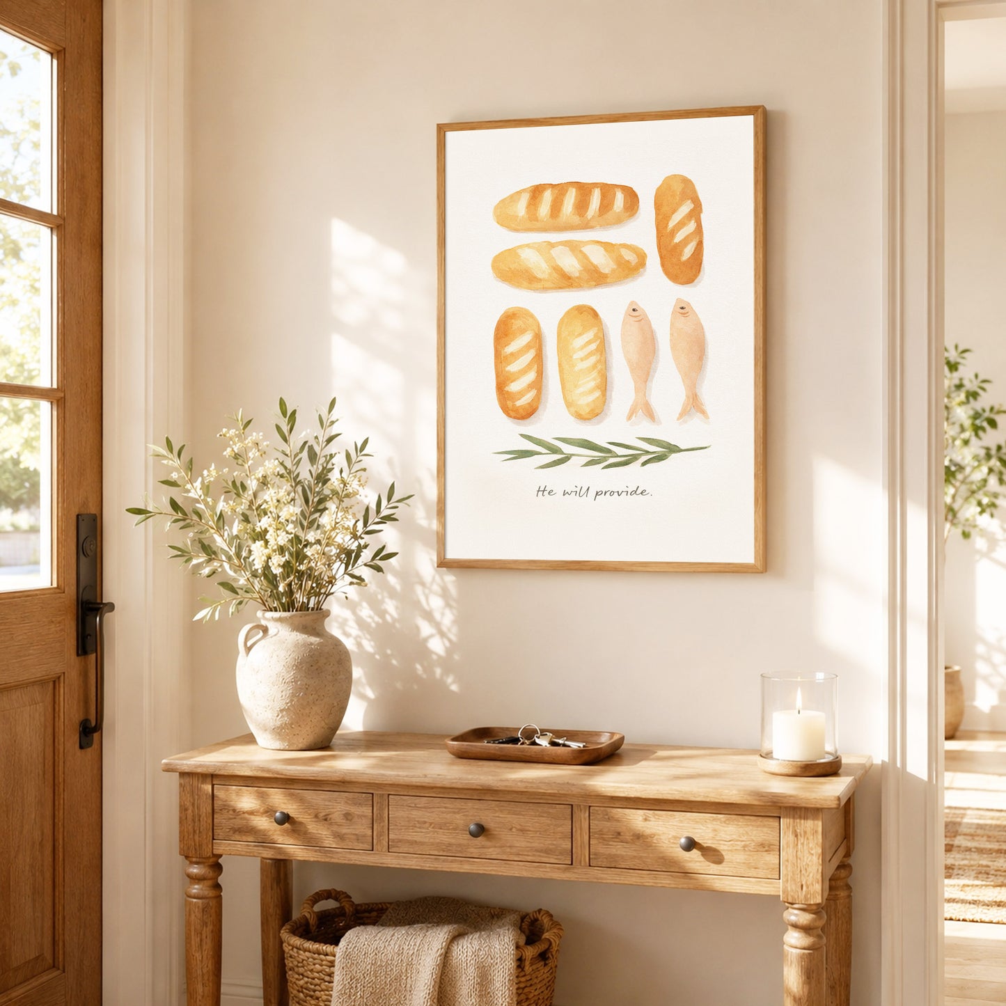 Loaves & Fish Faith Poster/Canvas
