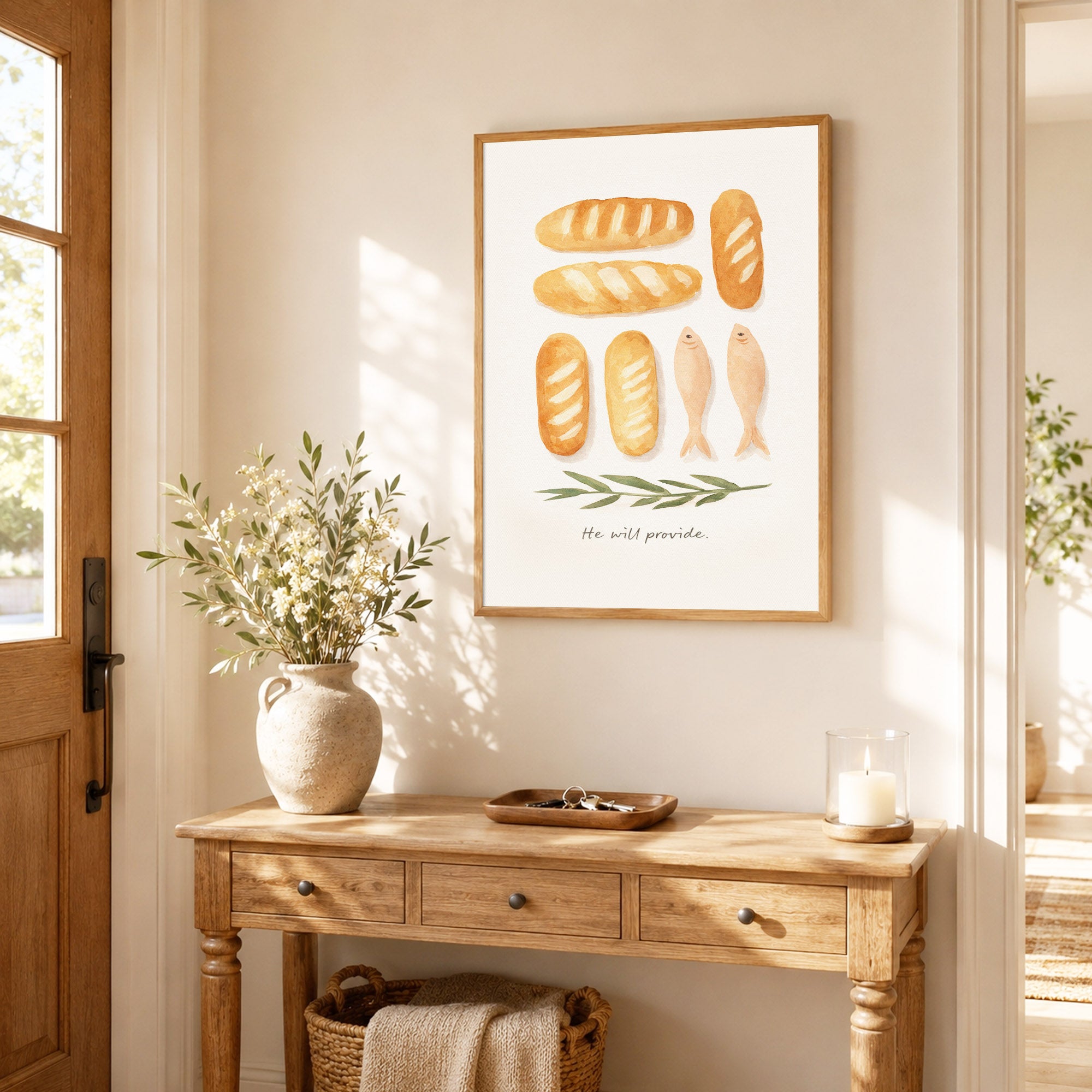Loaves & Fish Faith Poster/Canvas