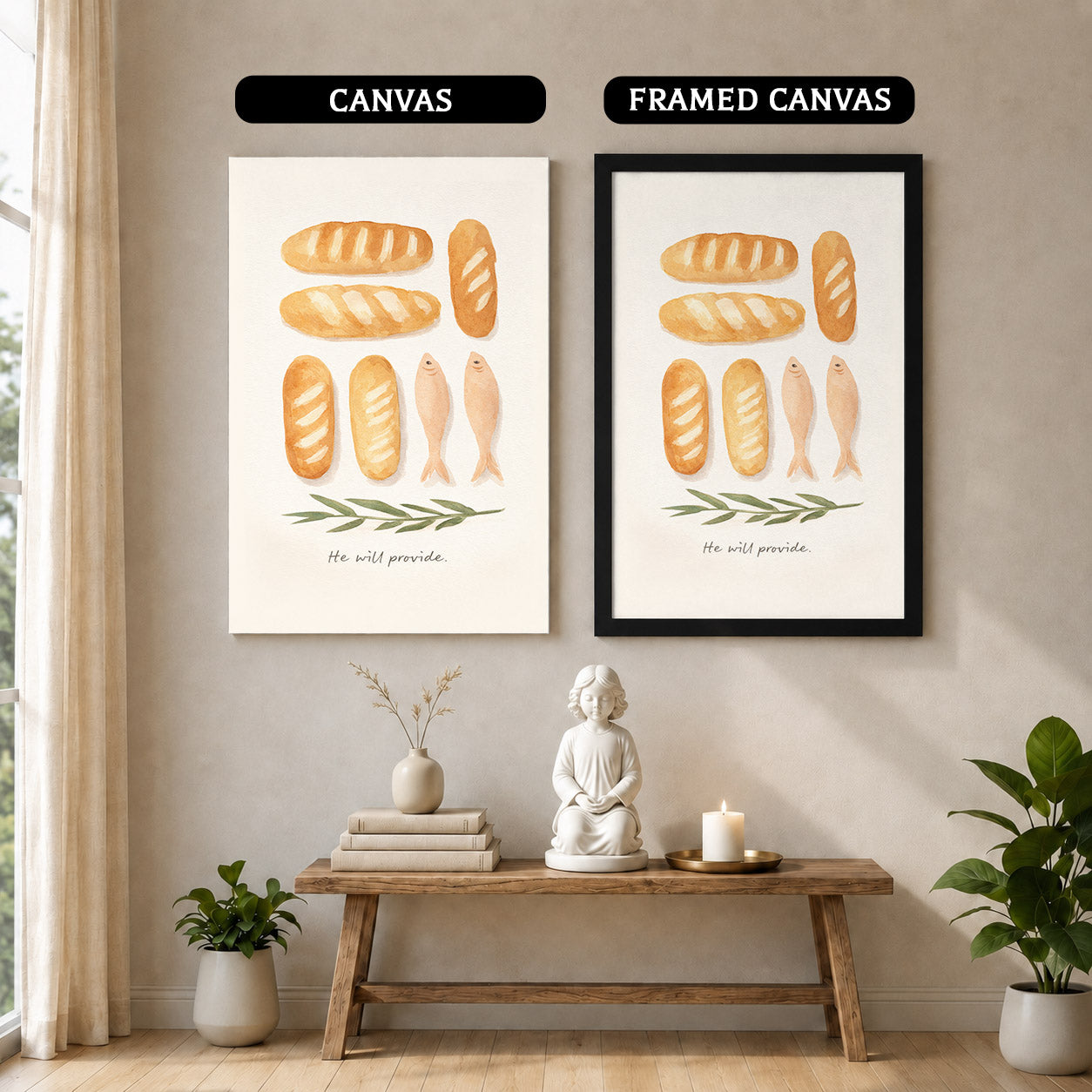Loaves & Fish Faith Poster/Canvas