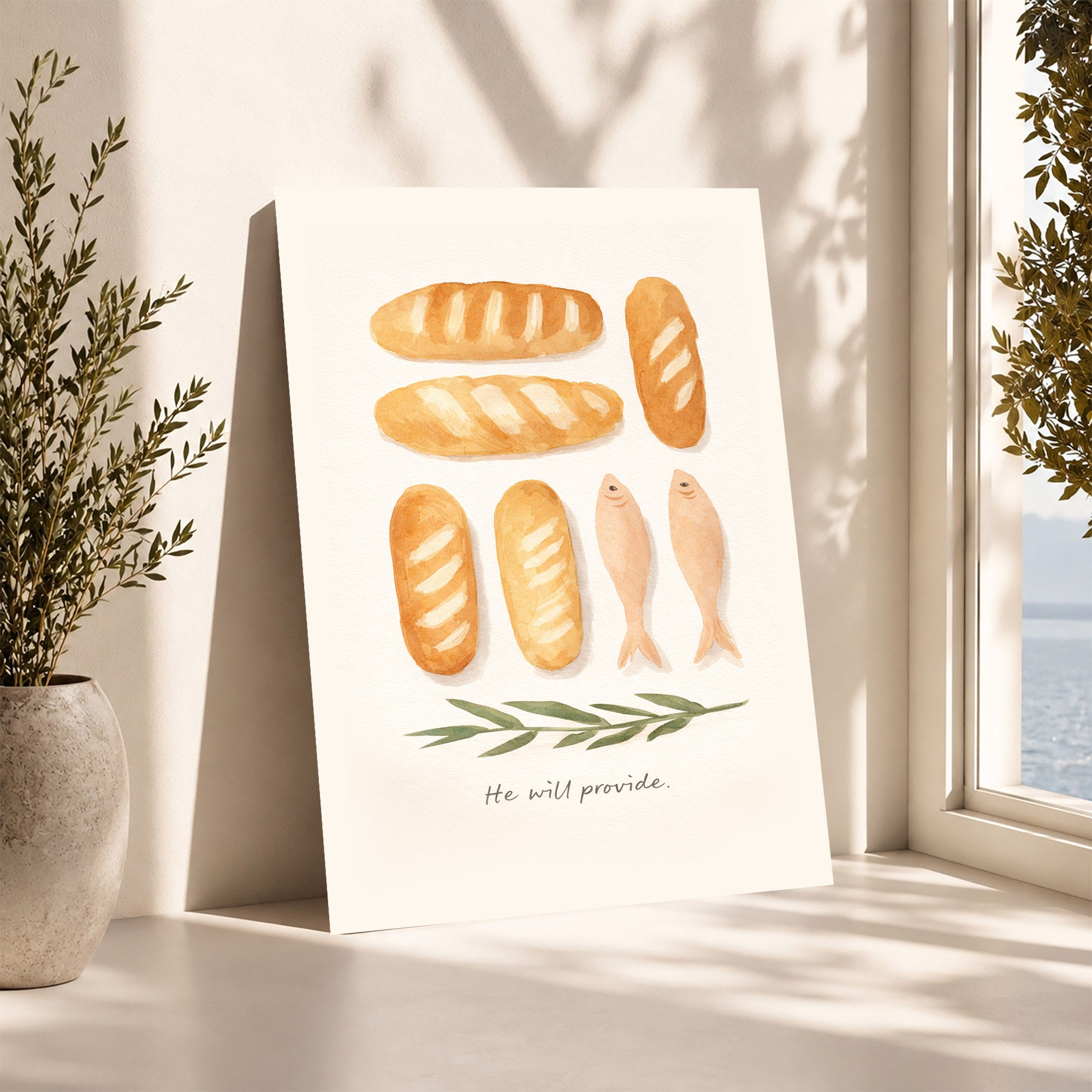 Loaves & Fish Faith Poster/Canvas