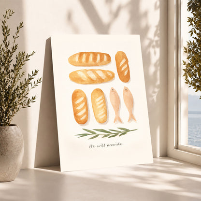 Loaves & Fish Faith Poster/Canvas