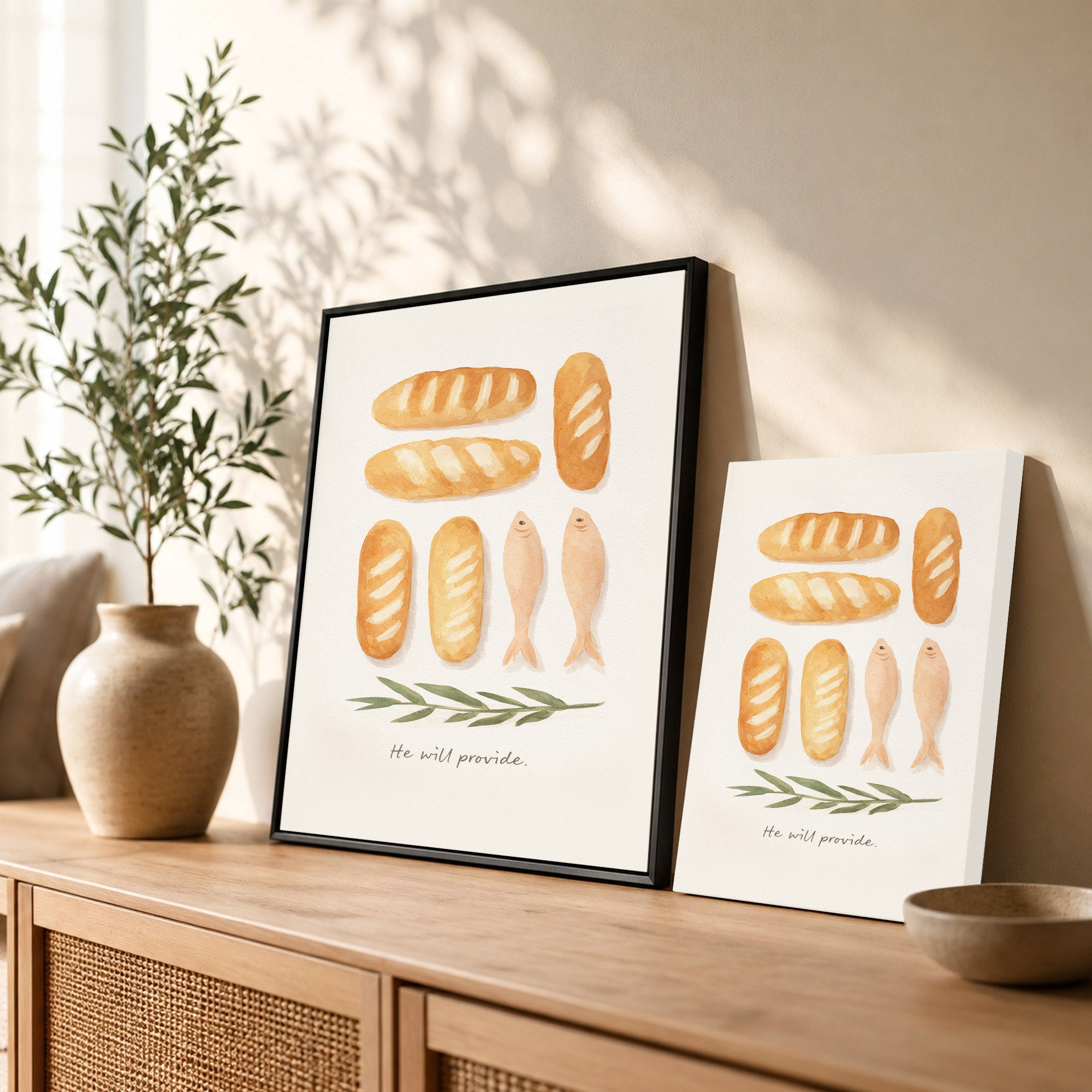 Loaves & Fish Faith Poster/Canvas
