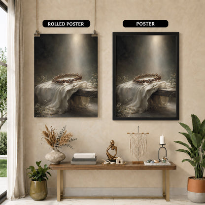 Crown of Thorns Still Life Christian Wall Art Poster/Canvas