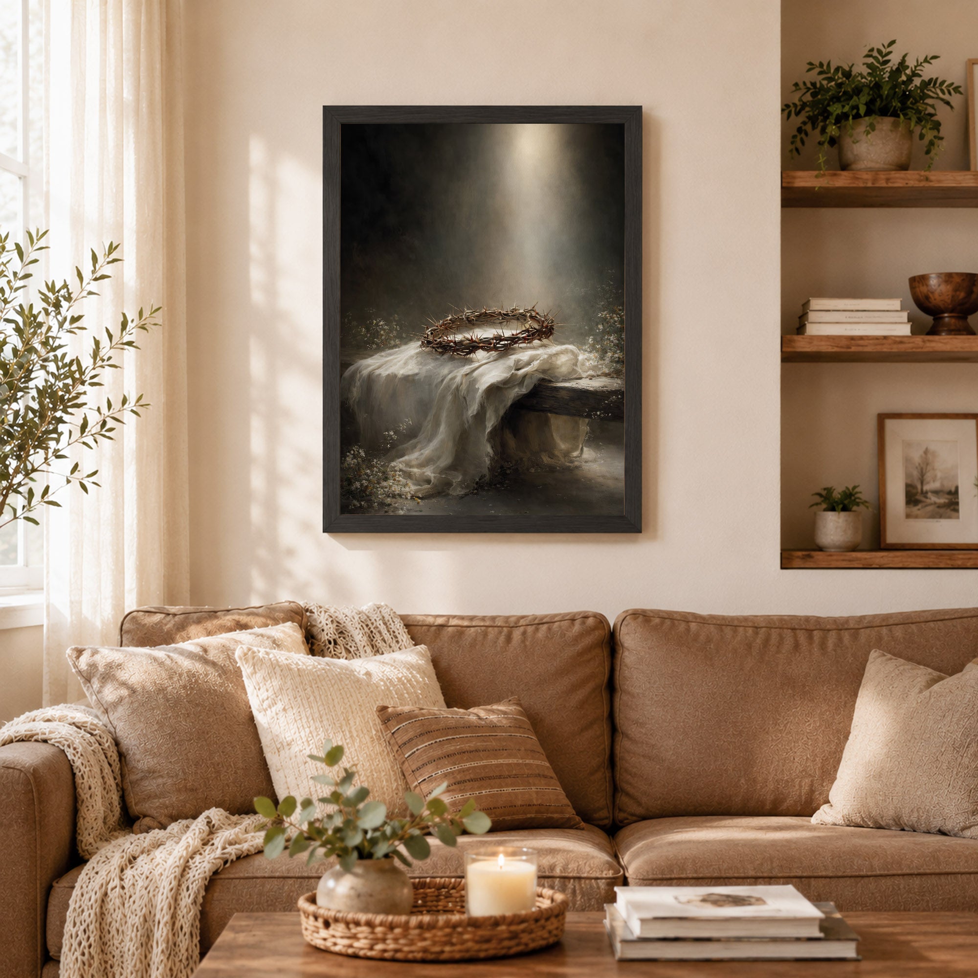 Crown of Thorns Still Life Christian Wall Art Poster/Canvas