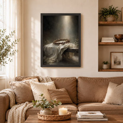 Crown of Thorns Still Life Christian Wall Art Poster/Canvas
