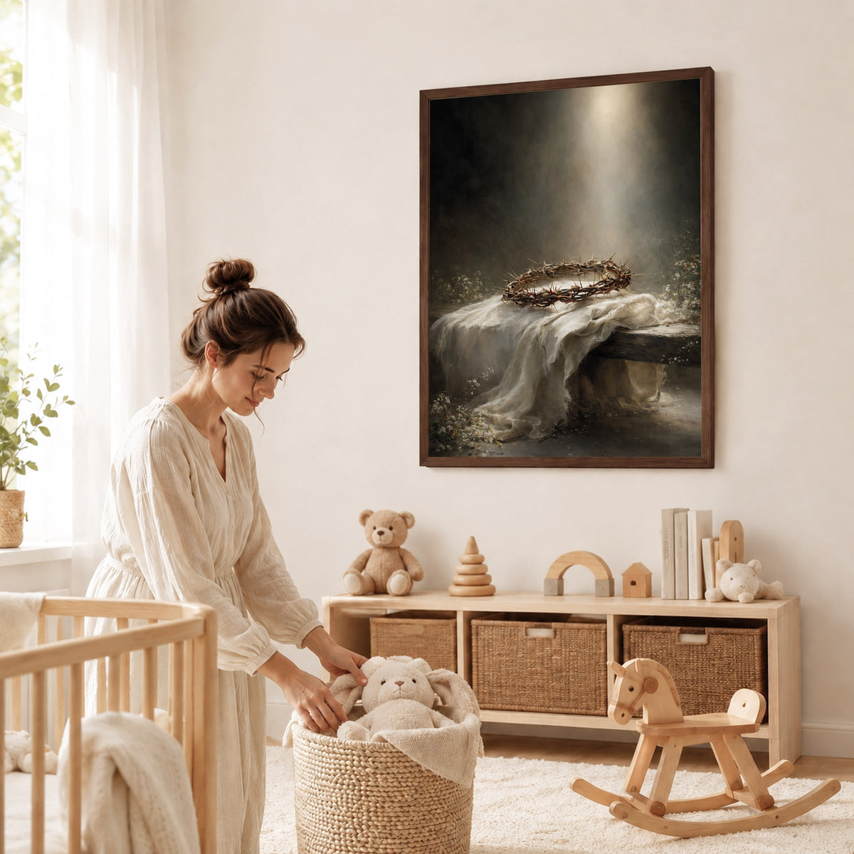 Crown of Thorns Still Life Christian Wall Art Poster/Canvas