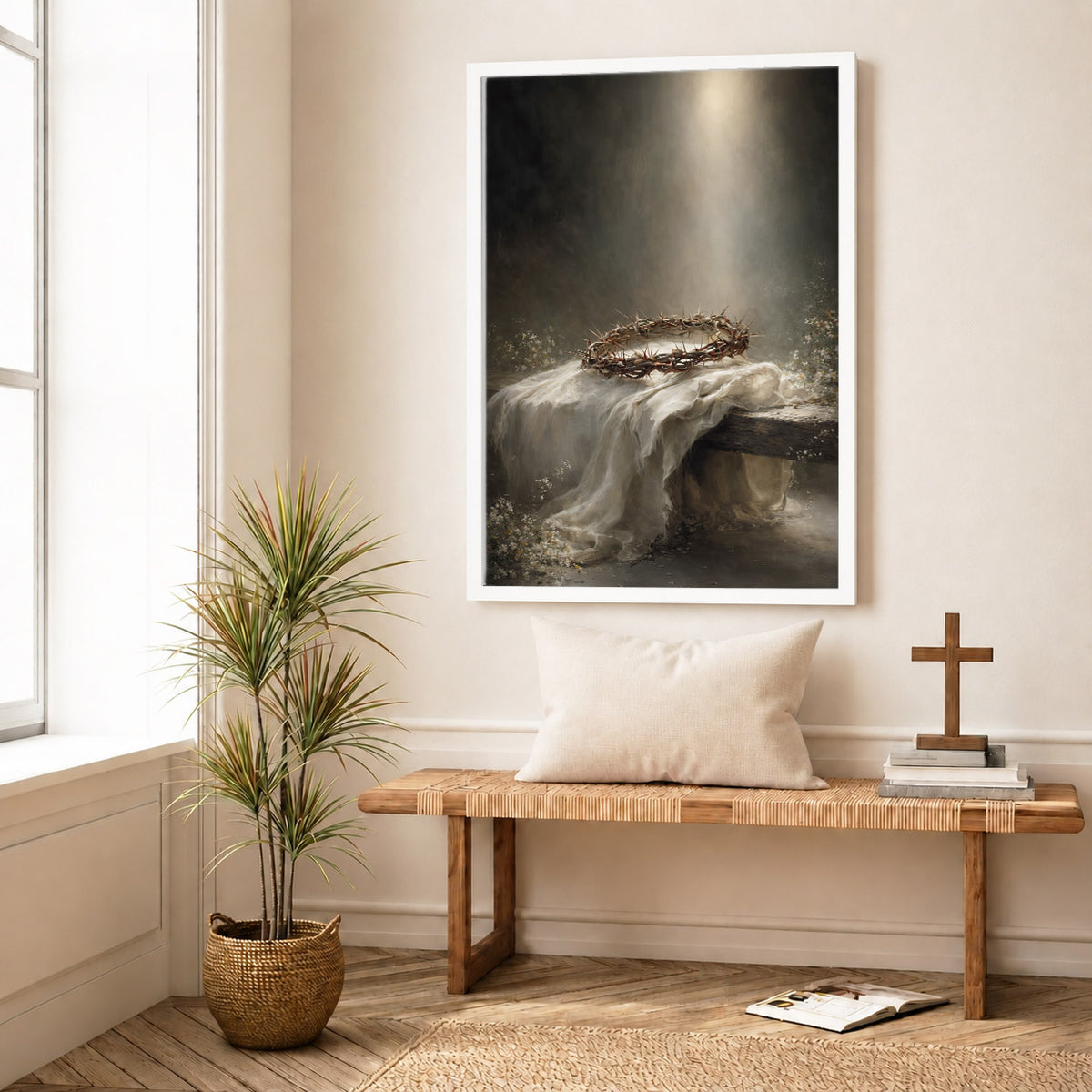 Crown of Thorns Still Life Christian Wall Art Poster/Canvas