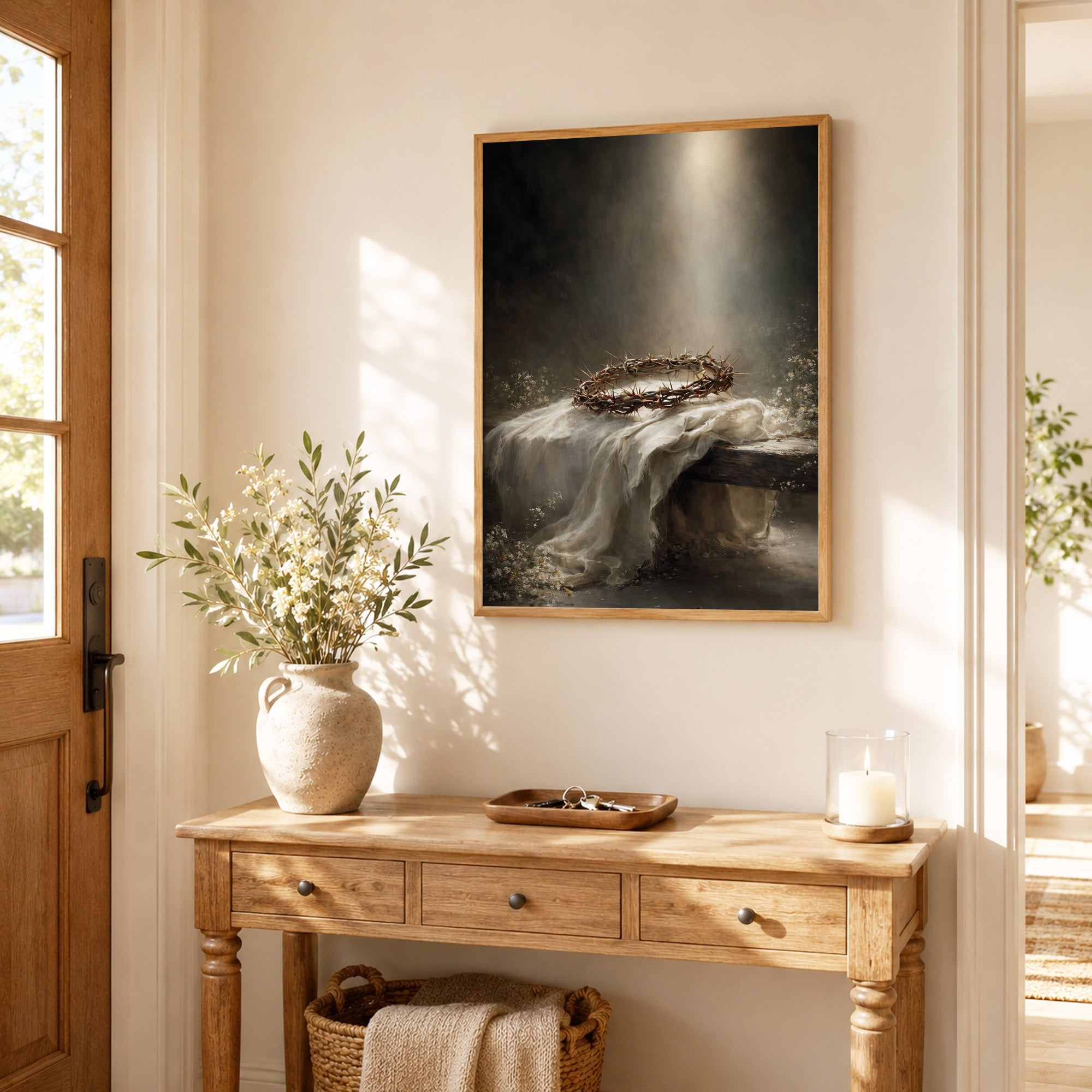 Crown of Thorns Still Life Christian Wall Art Poster/Canvas