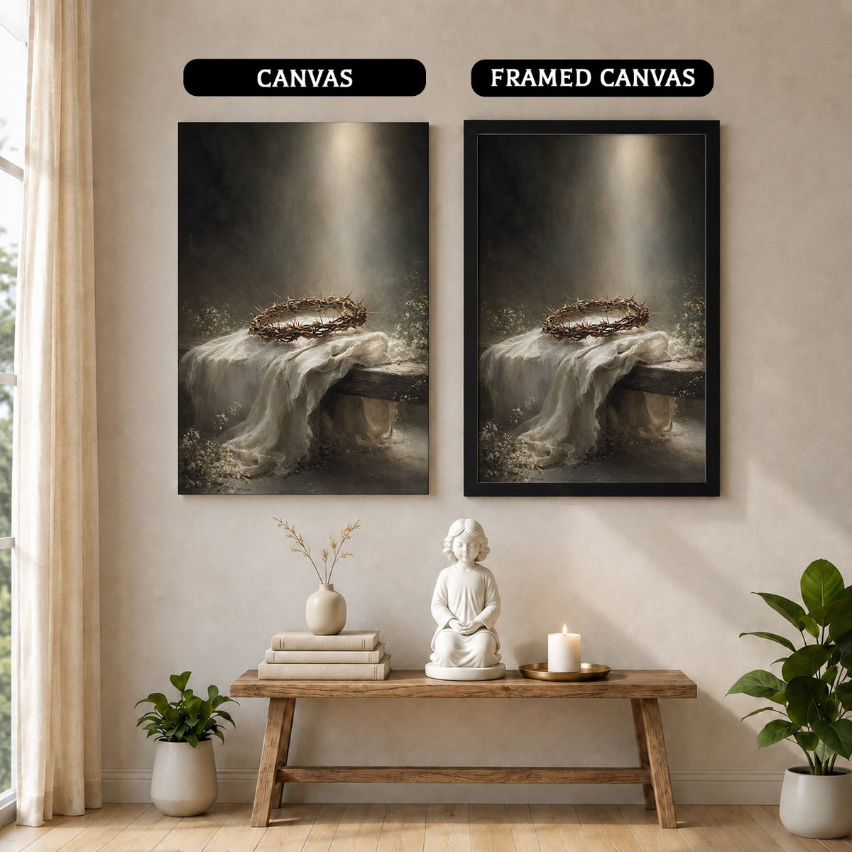 Crown of Thorns Still Life Christian Wall Art Poster/Canvas