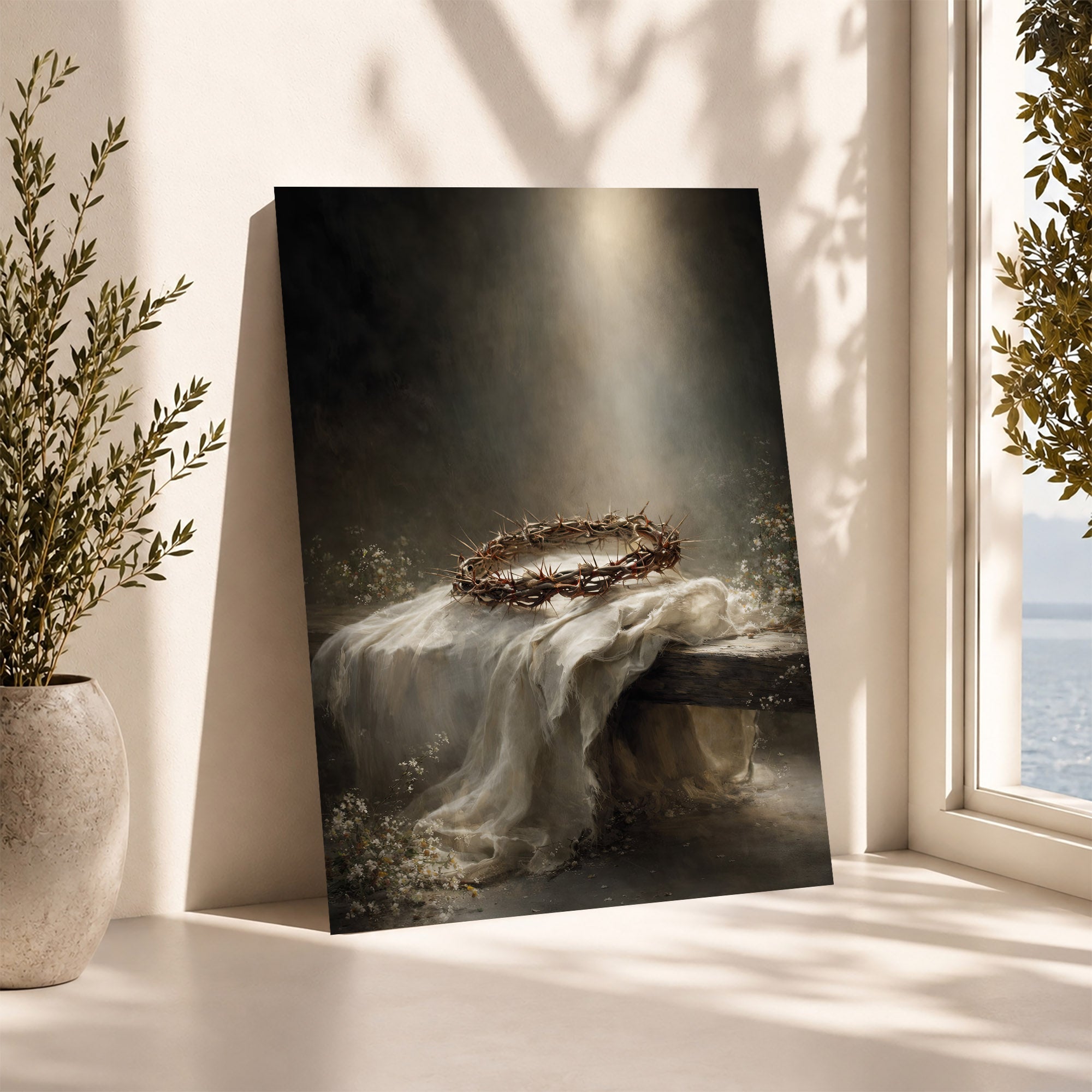 Crown of Thorns Still Life Christian Wall Art Poster/Canvas